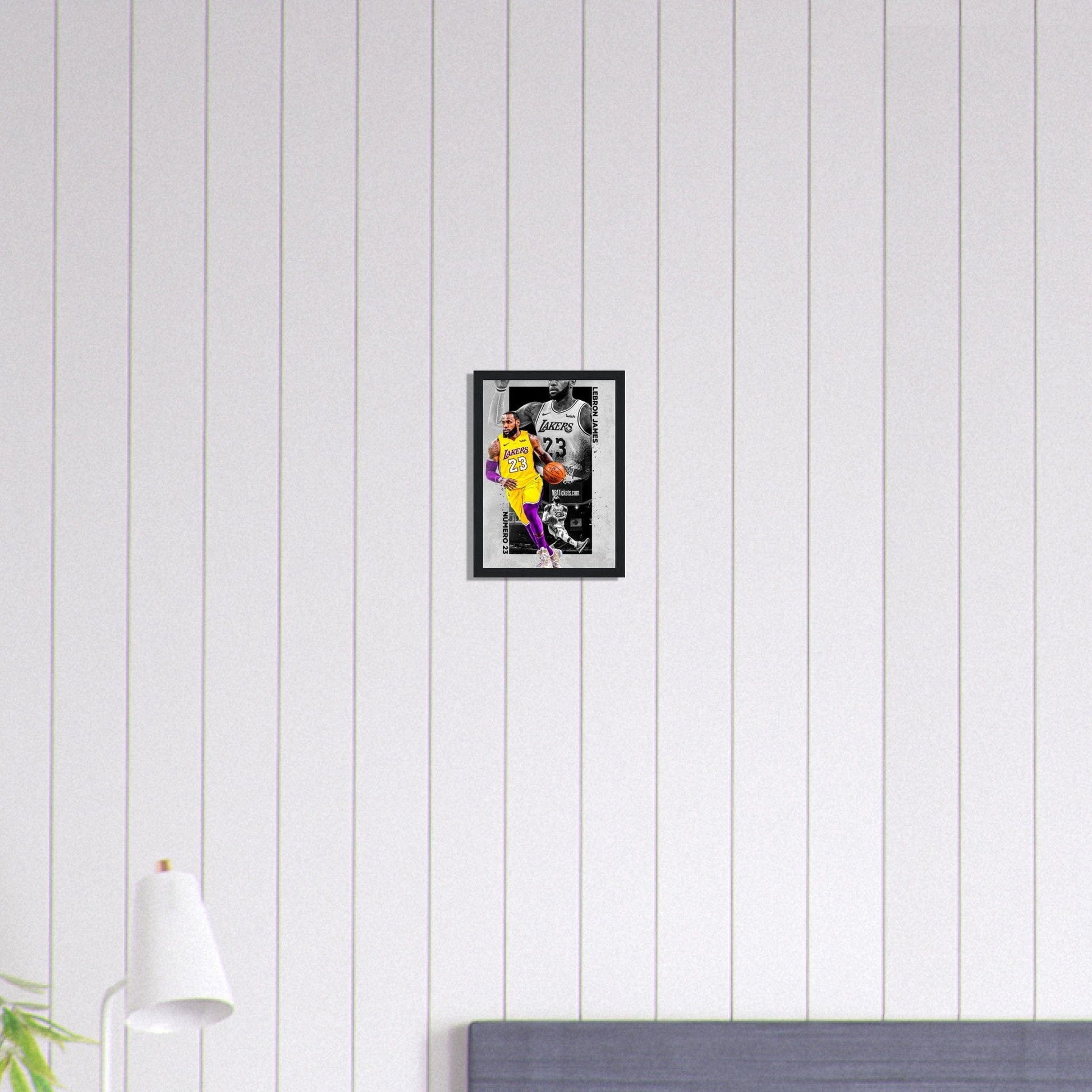 Canvanation Print Material A4 21x29.7 cm / 8x12″ Tableau Basket Laker Lebron James