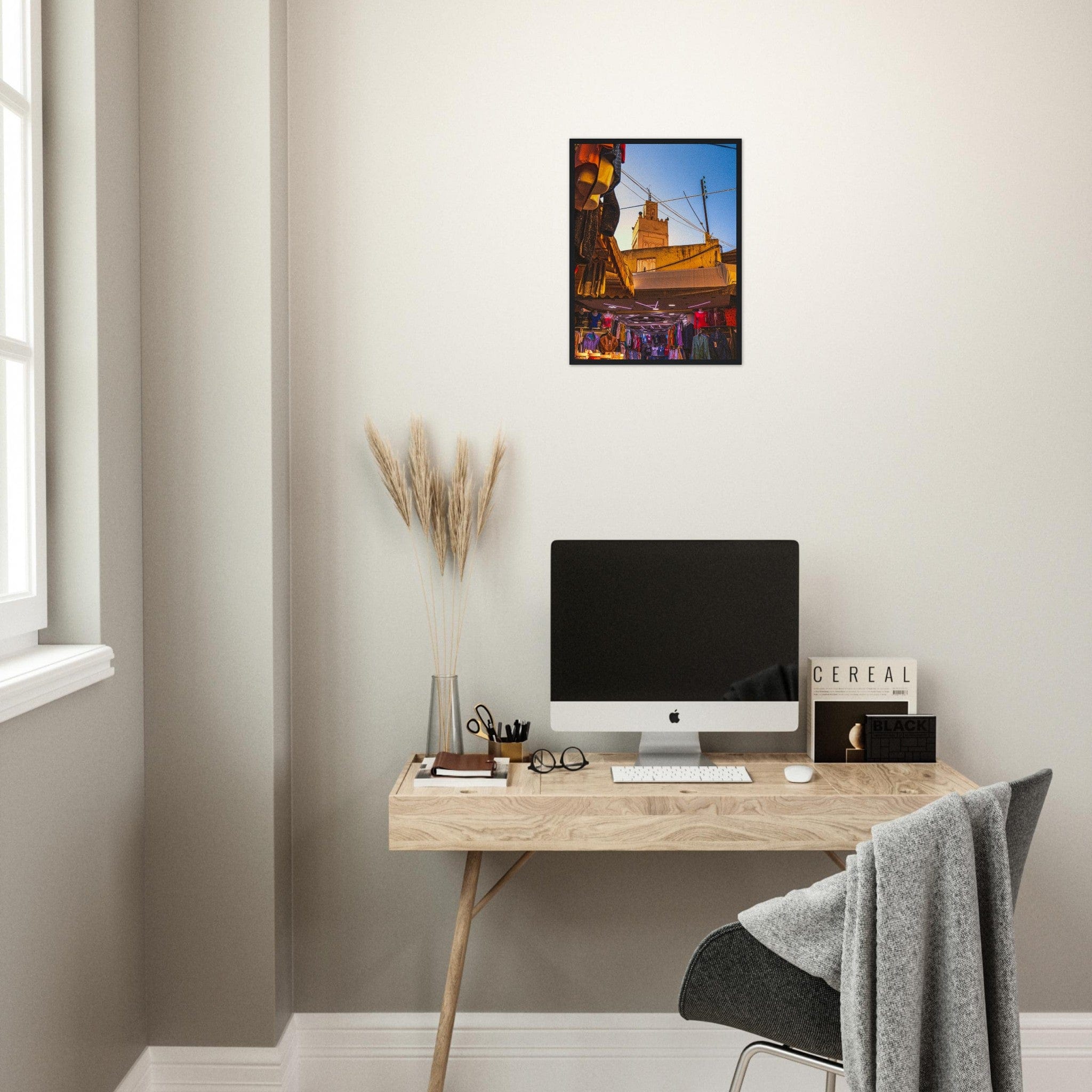 Canvanation Print Material Tableau Style Marocain