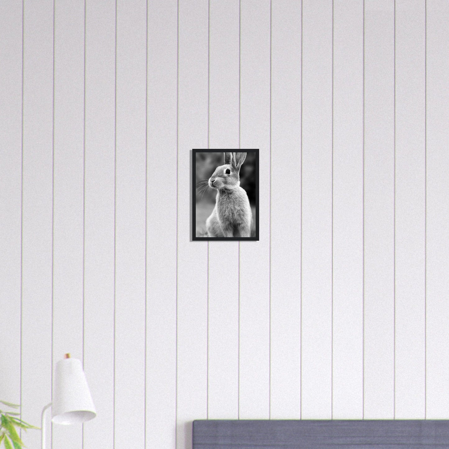 Canvanation Print Material A4 21x29.7 cm / 8x12″ Tableau Photo Noir Et Blanc-Animaux-Lapin