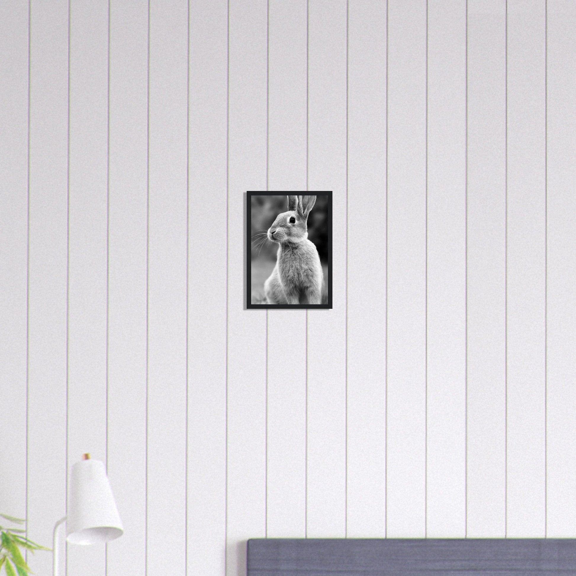 Canvanation Print Material A4 21x29.7 cm / 8x12″ Tableau Photo Noir Et Blanc-Animaux-Lapin