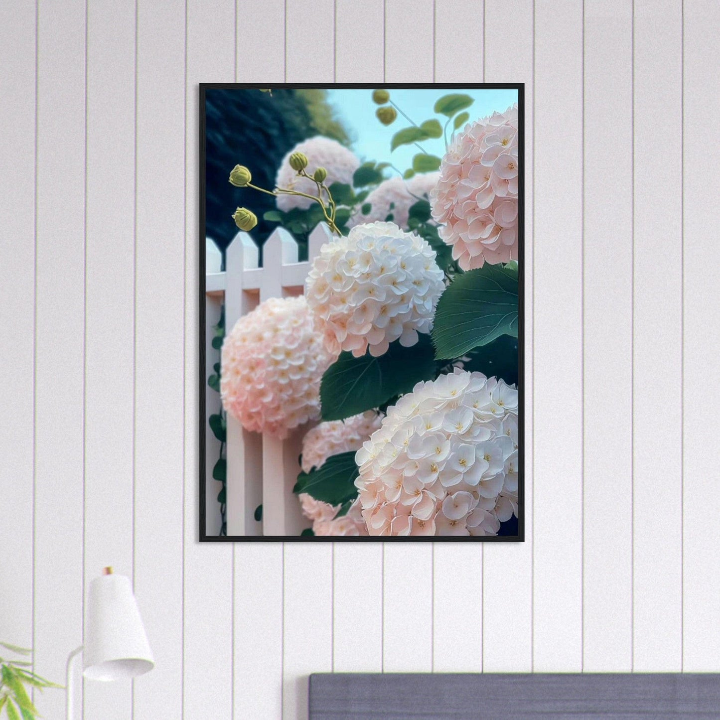 Canvanation Print Material 70x100 cm / 28x40″ Tableau Floral Blanc