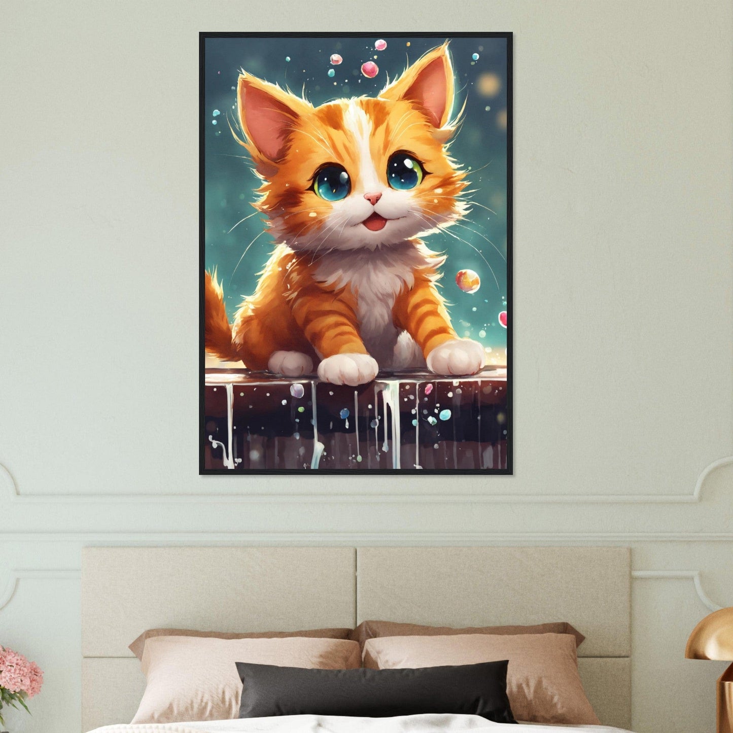 Canvanation Print Material Tableau Chat Esprit De La Nuit