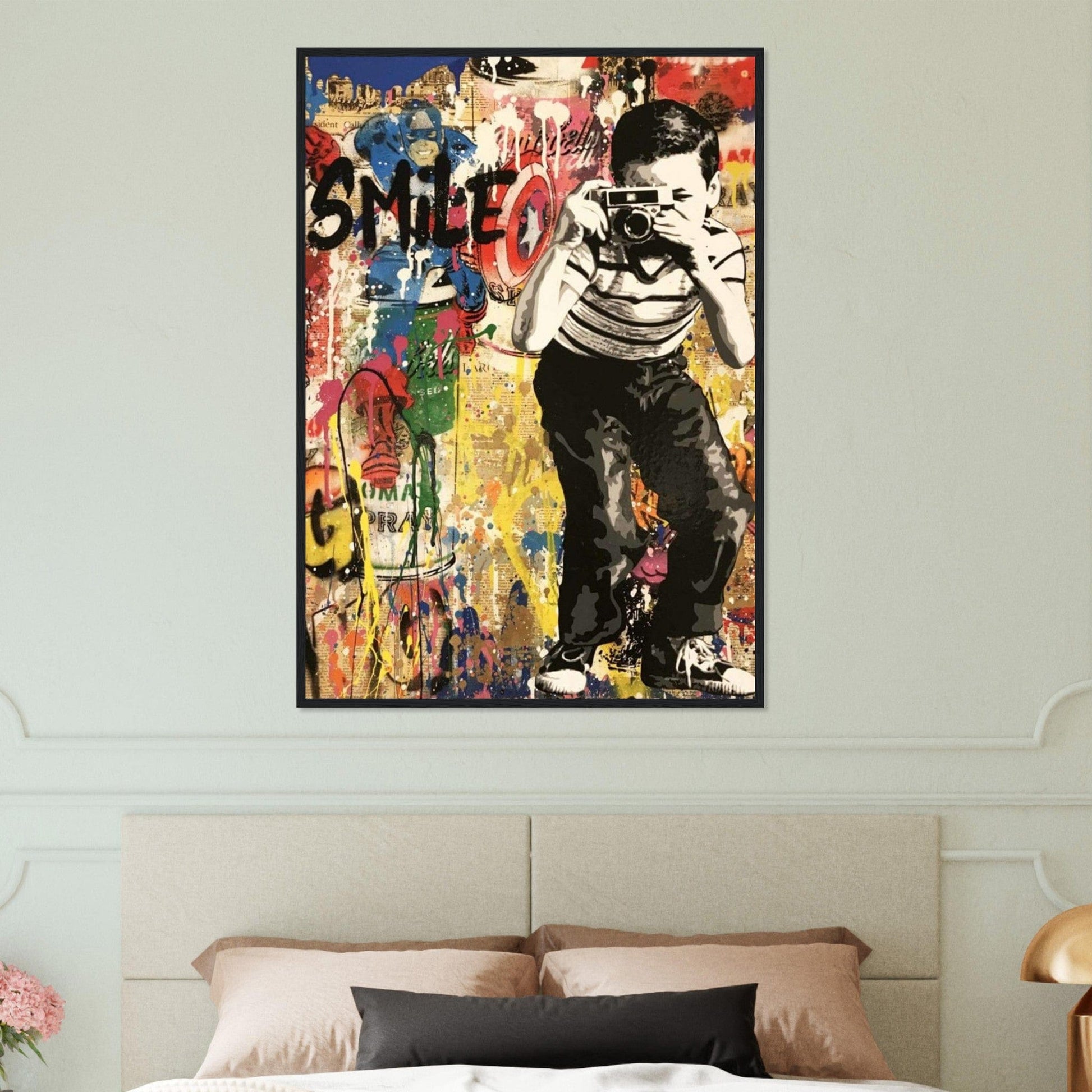 Canvanation Print Material Tableau Street Art Smile