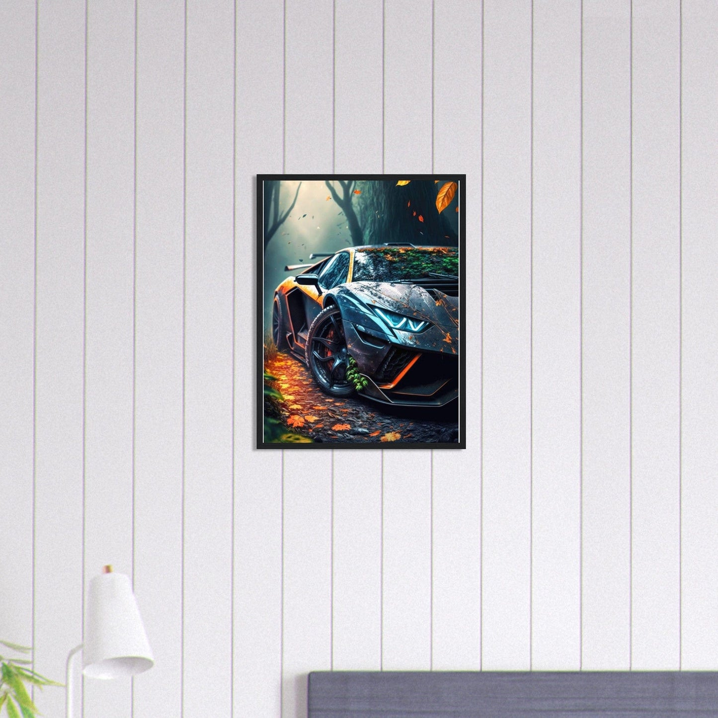 Canvanation Print Material 45x60 cm / 18x24″ Tableau Voiture Lamborghini Automne