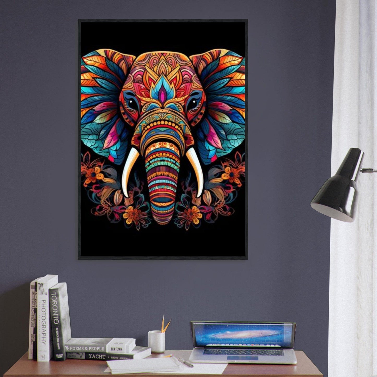 Canvanation Print Material Tableau Elephant Éléphant Solitaire