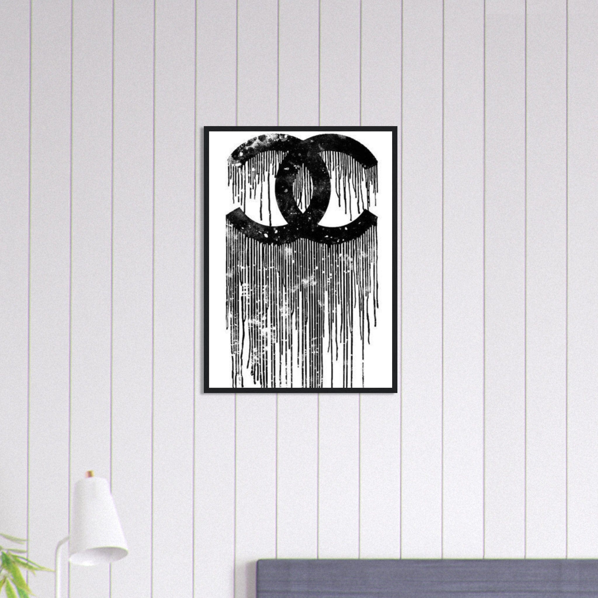 Canvanation Print Material 50x70 cm / 20x28″ Tableau Pop Art Luxe Chanel Noir