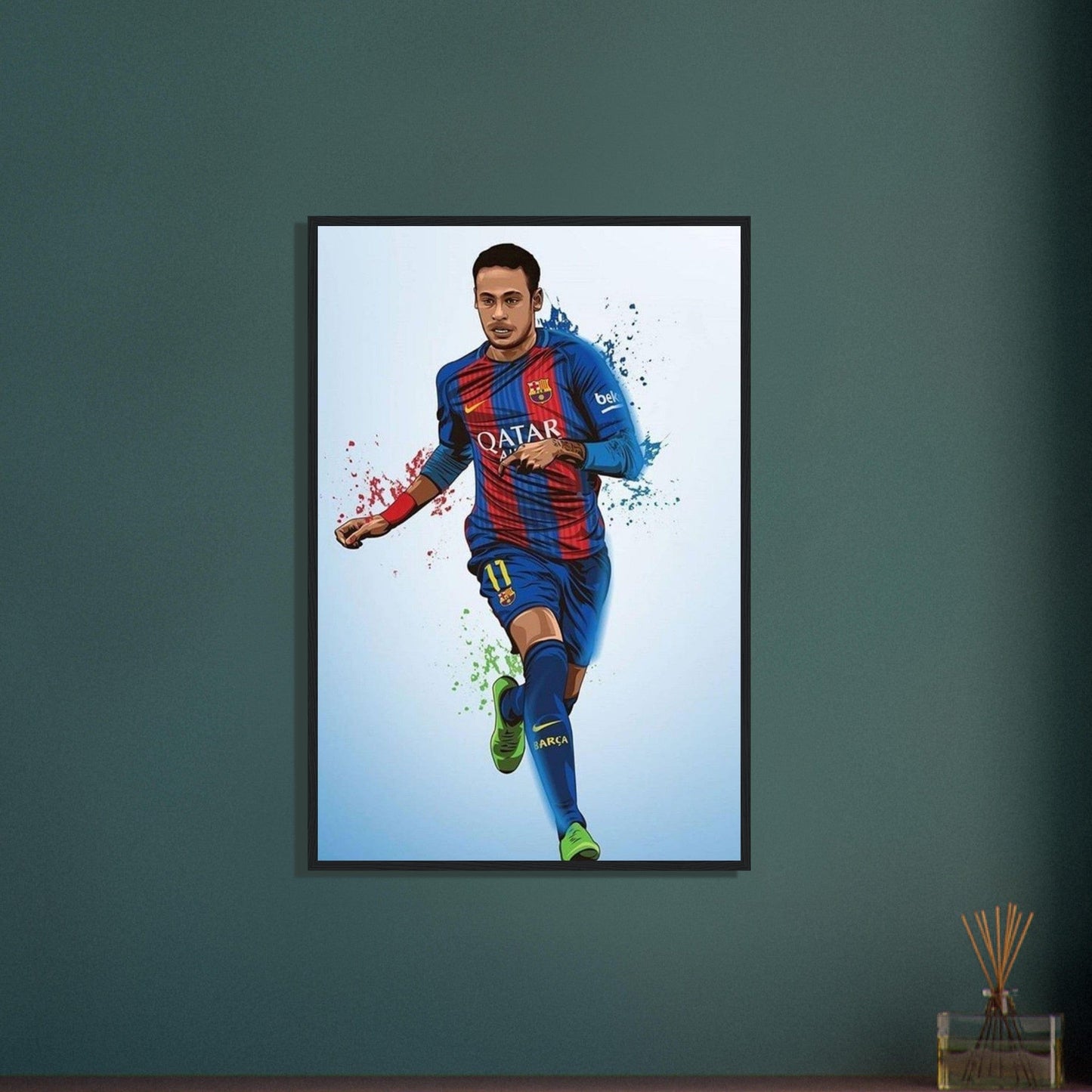Canvanation Print Material Tableau Joueur De Foot Neymar Qatar