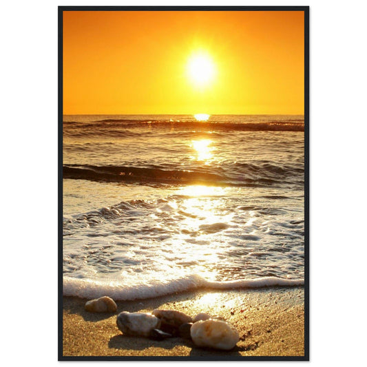 Gelato Print Material 70x100 cm / 28x40″ Tableau Coucher De Soleil Sur La Mer