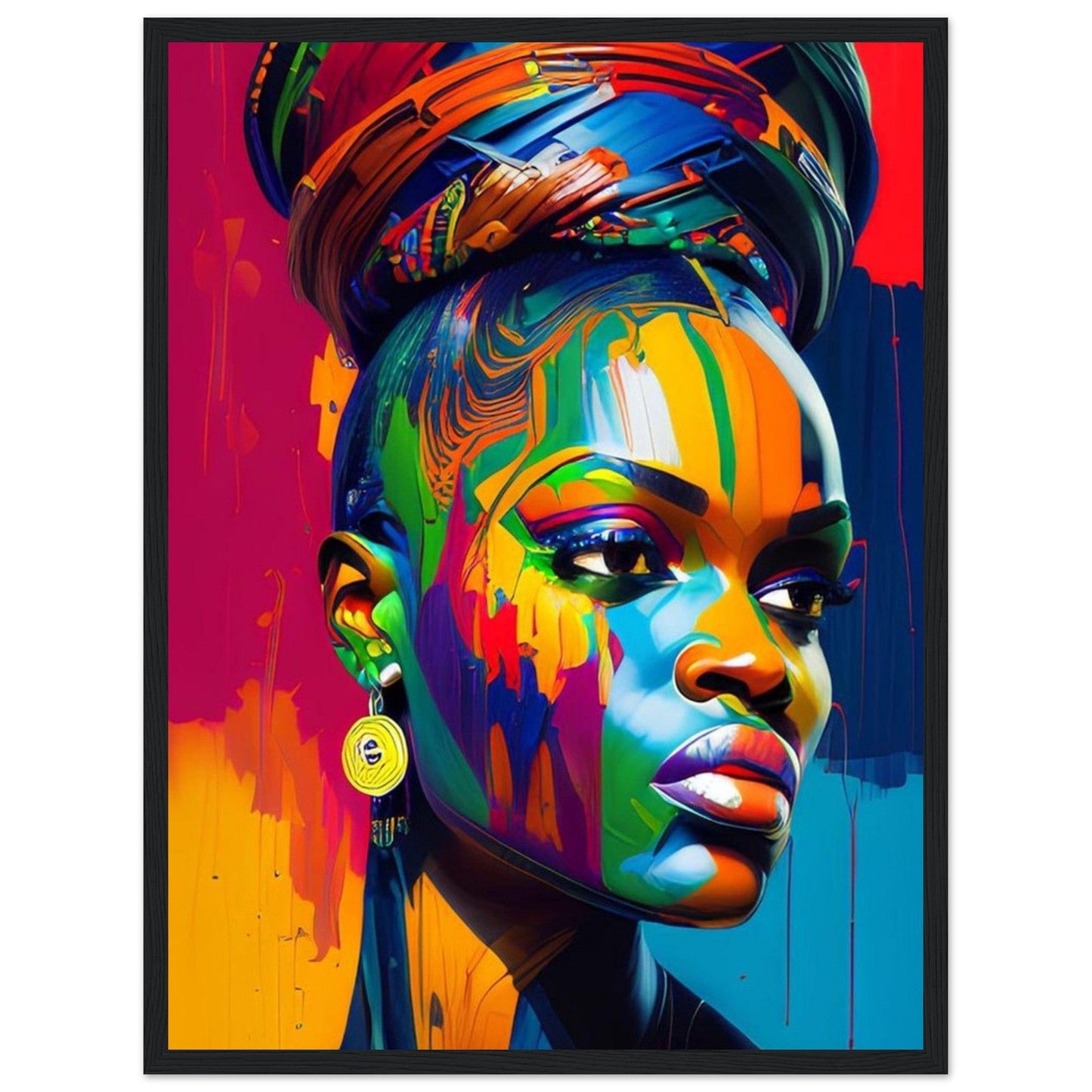 Canvanation Print Material Couleur Africaine Peinture
