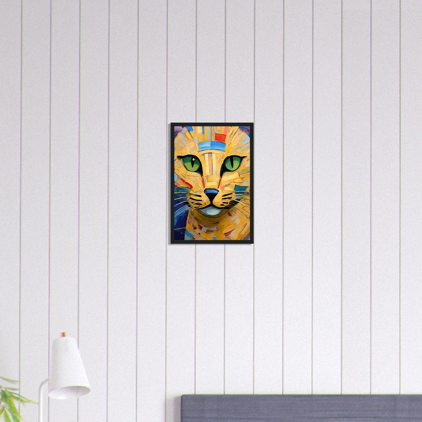 Canvanation Print Material 30x45 cm / 12x18″ Tableau Chat Rêverie Nocturne