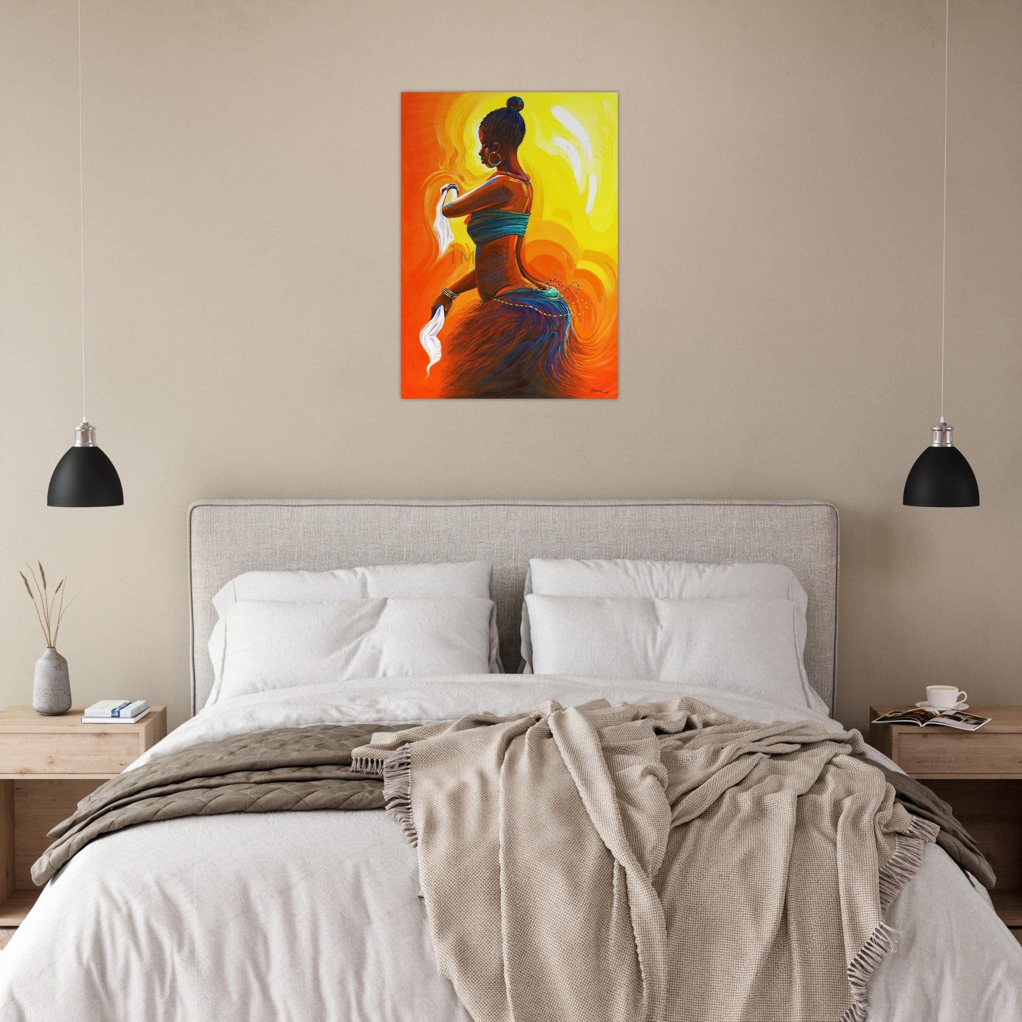 Gelato Print Material Affiche Africain Femme Danse