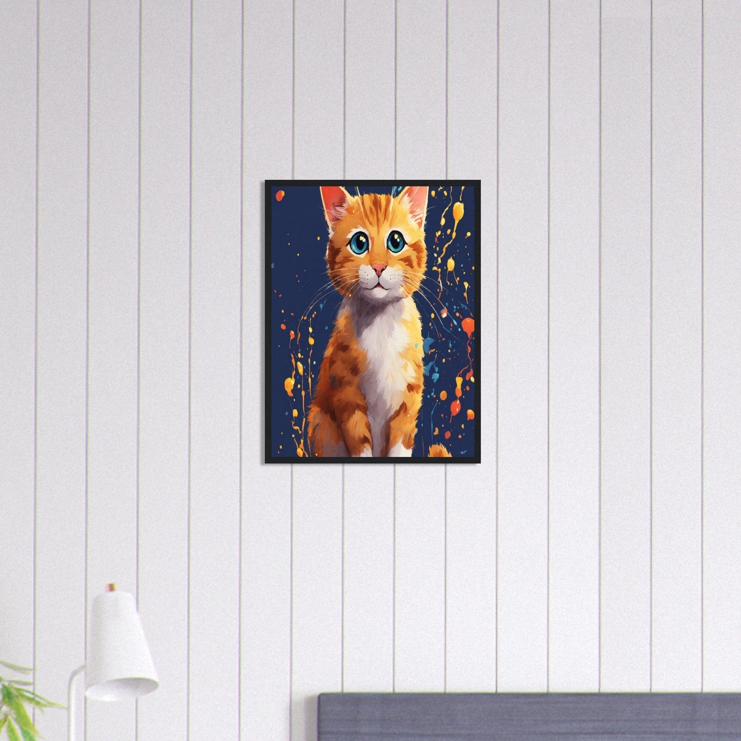 Canvanation Print Material 45x60 cm / 18x24″ Tableau Chat Mystère Félin