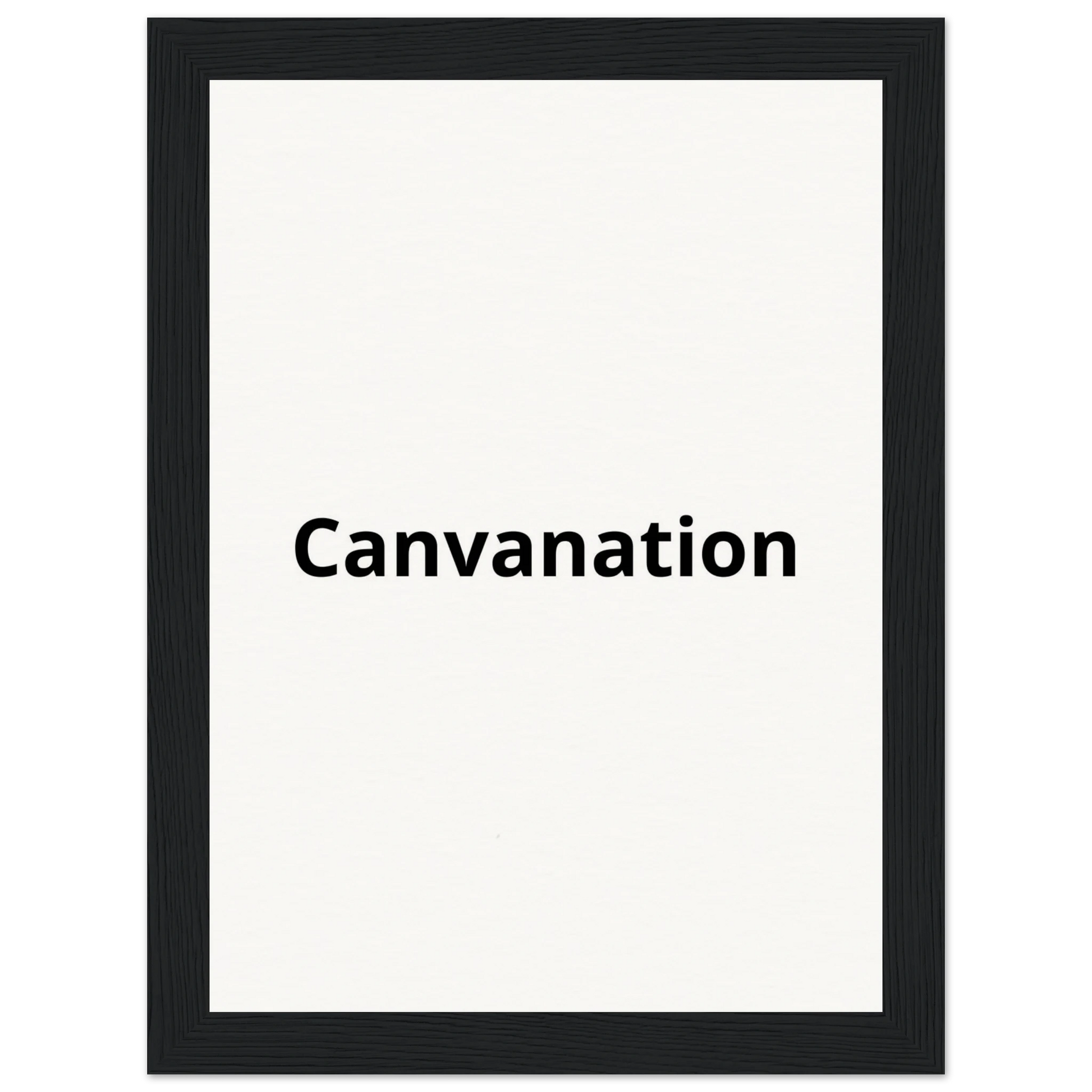 Canvanation Print Material 13x18 cm / 5x7″ / Cadre noir Tableau Personnalisé
