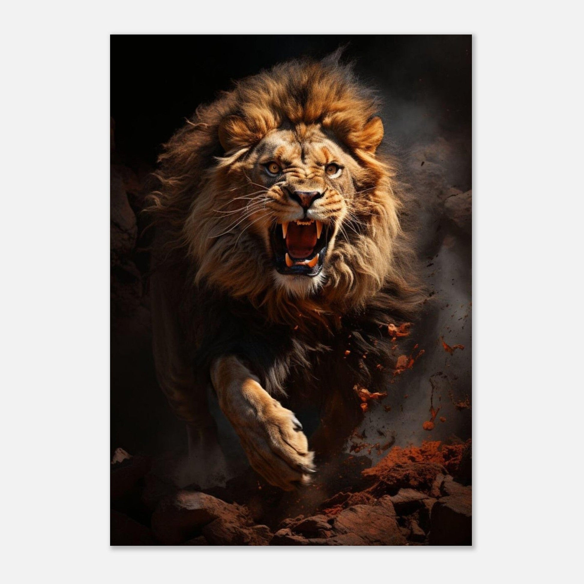 Canvanation Print Material Poster Lion Rugissement