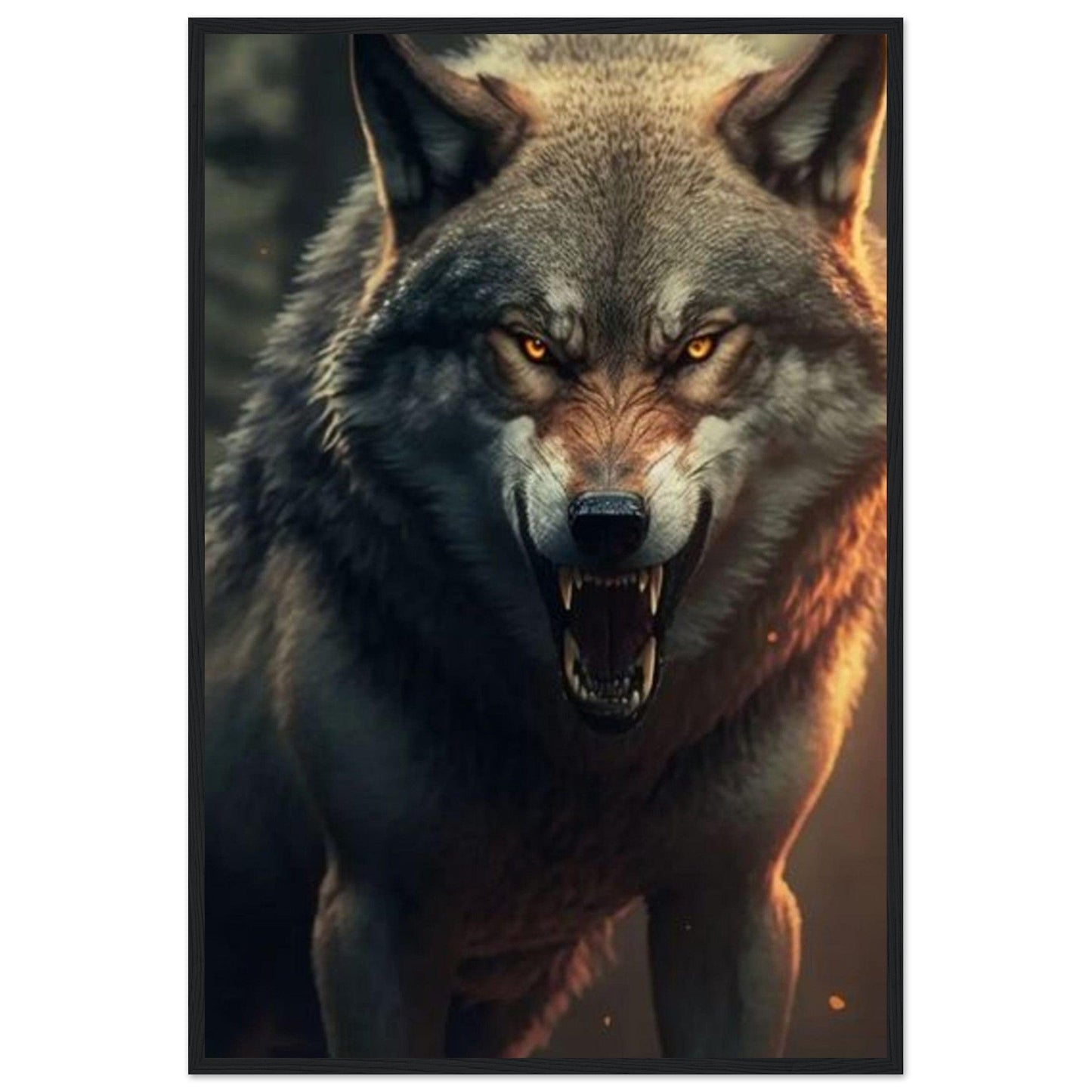 Gelato Print Material 60x90 cm / 24x36″ Tableau Loup Enragé