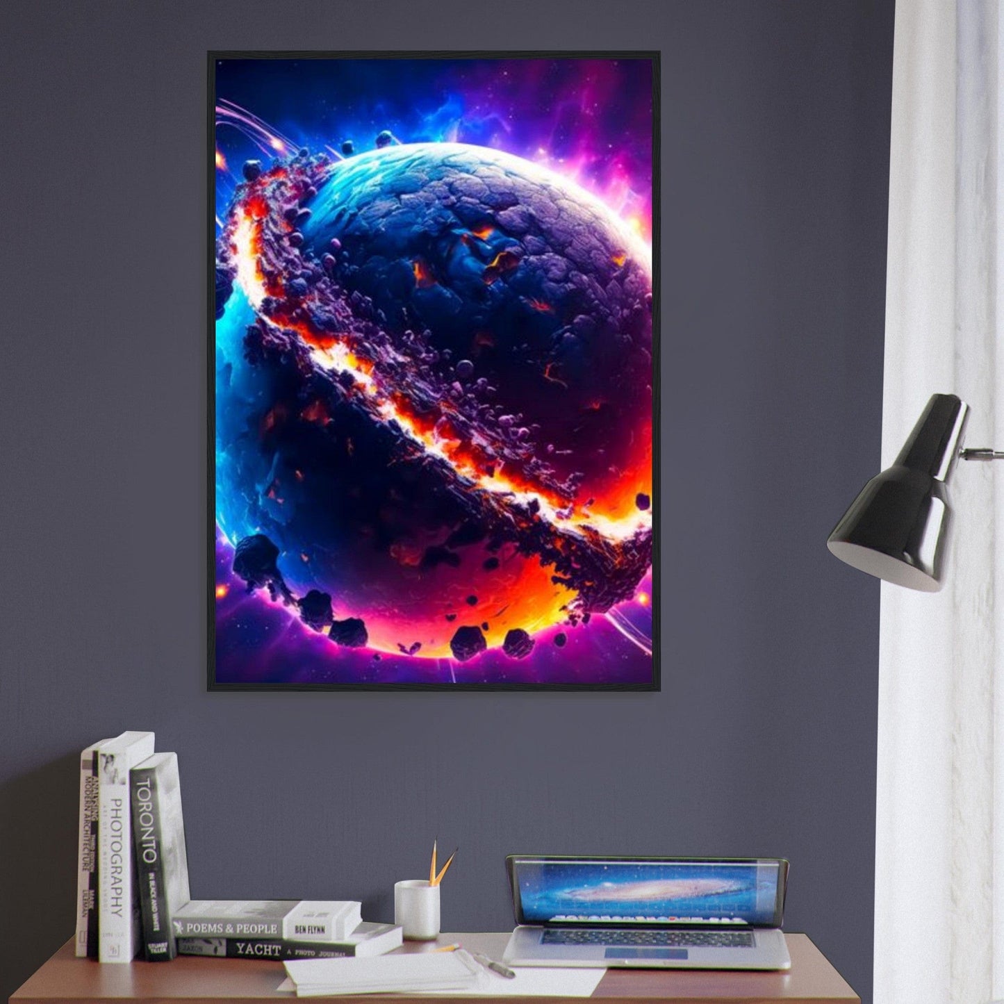 Canvanation Print Material Tableau Planete Nuit Étoilée Infinita