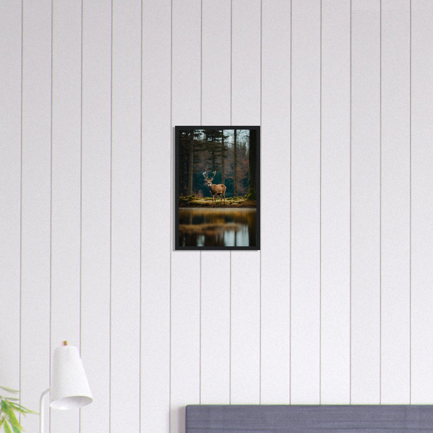 Canvanation Print Material 30x45 cm / 12x18″ Tableau Cerf L’Éclat de l’Automne