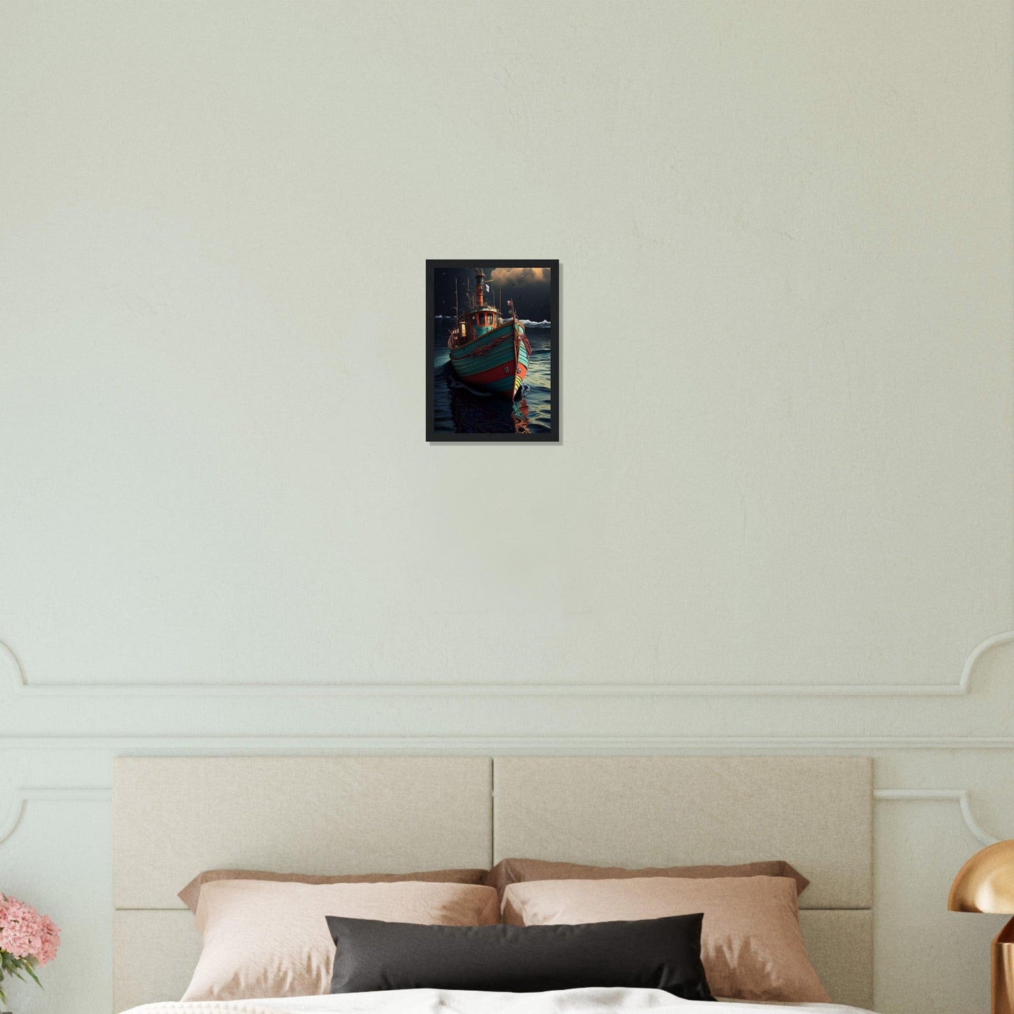 Canvanation Print Material A4 21x29.7 cm / 8x12″ Tableau Bateau De Pêche Ailes Océanes