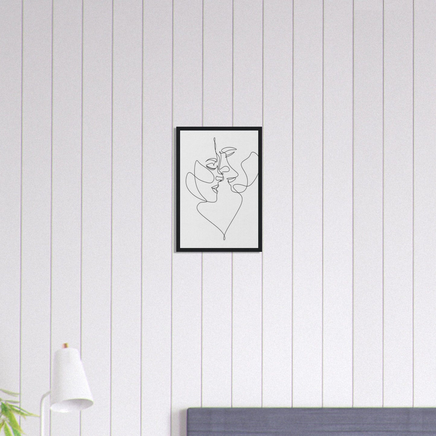 Canvanation Print Material 30x45 cm / 12x18″ Tableau Couple L'amour tissé