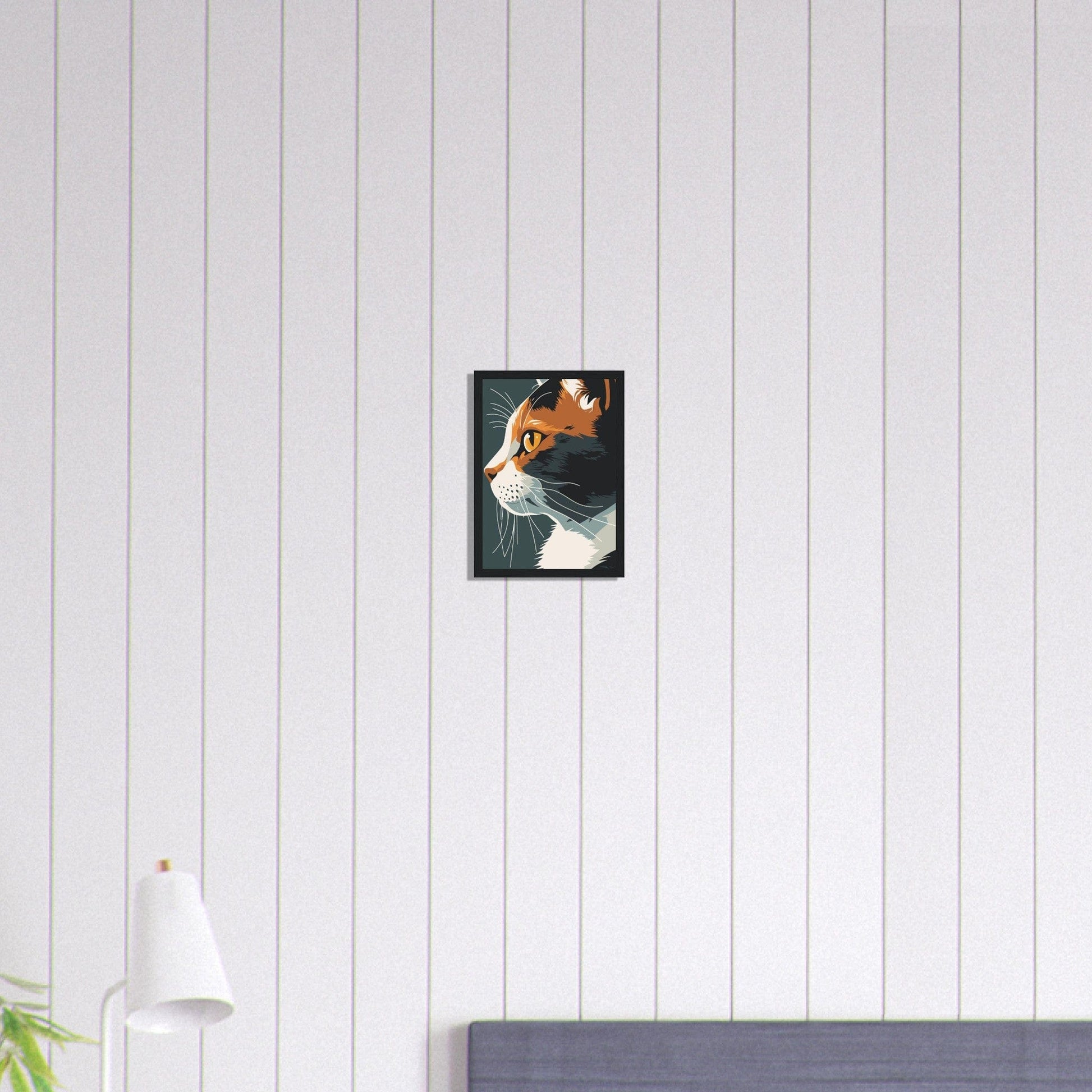 Canvanation Print Material A4 21x29.7 cm / 8x12″ Tableau Chat Chat’Art Moderne Pop