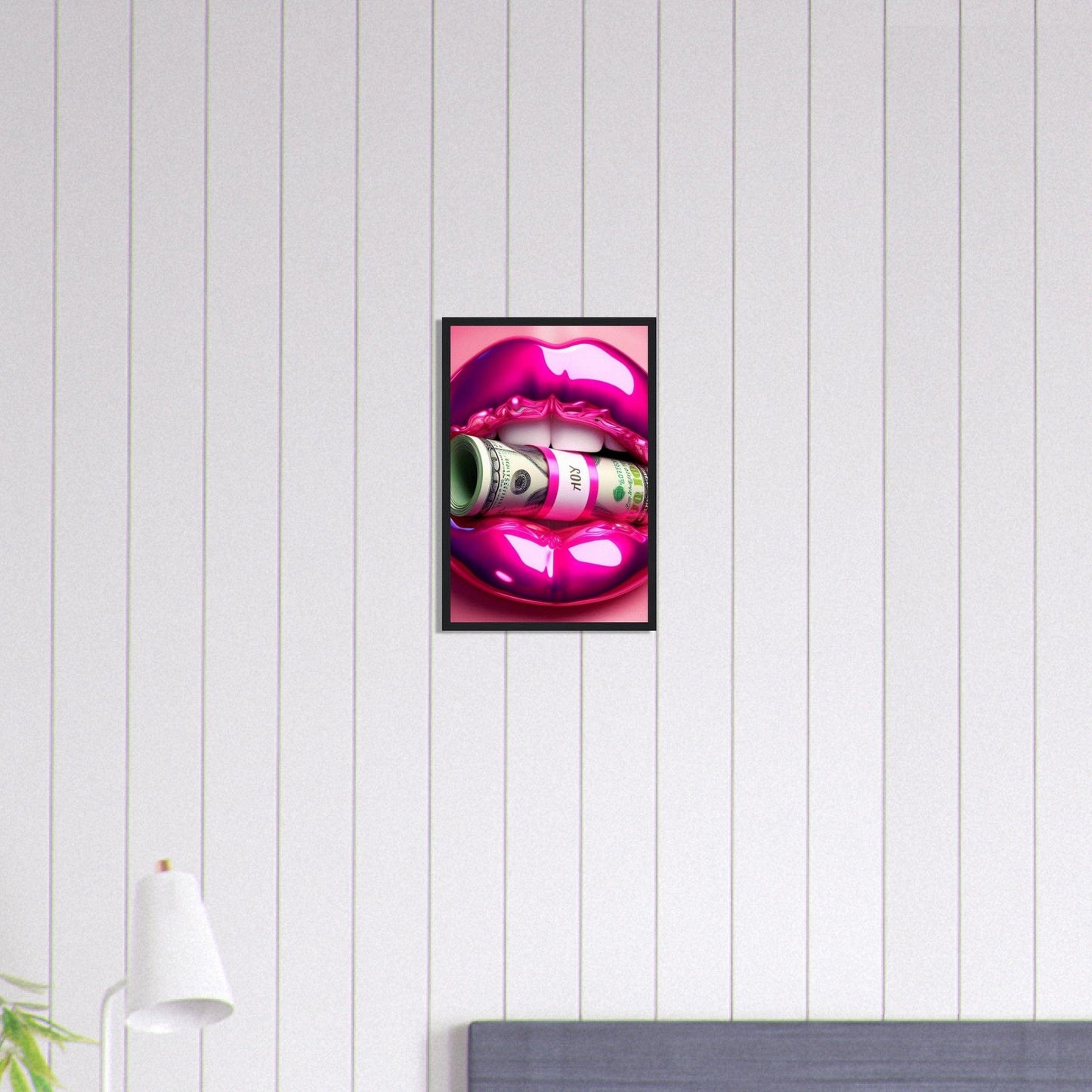 Canvanation Print Material 30x45 cm / 12x18″ Tableau Levres Billets