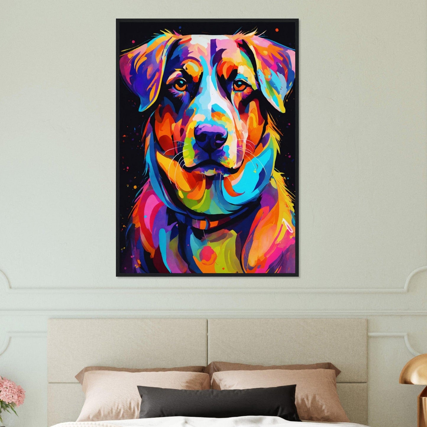 Canvanation Print Material Tableau Chien Étoile A Quatre Pattes