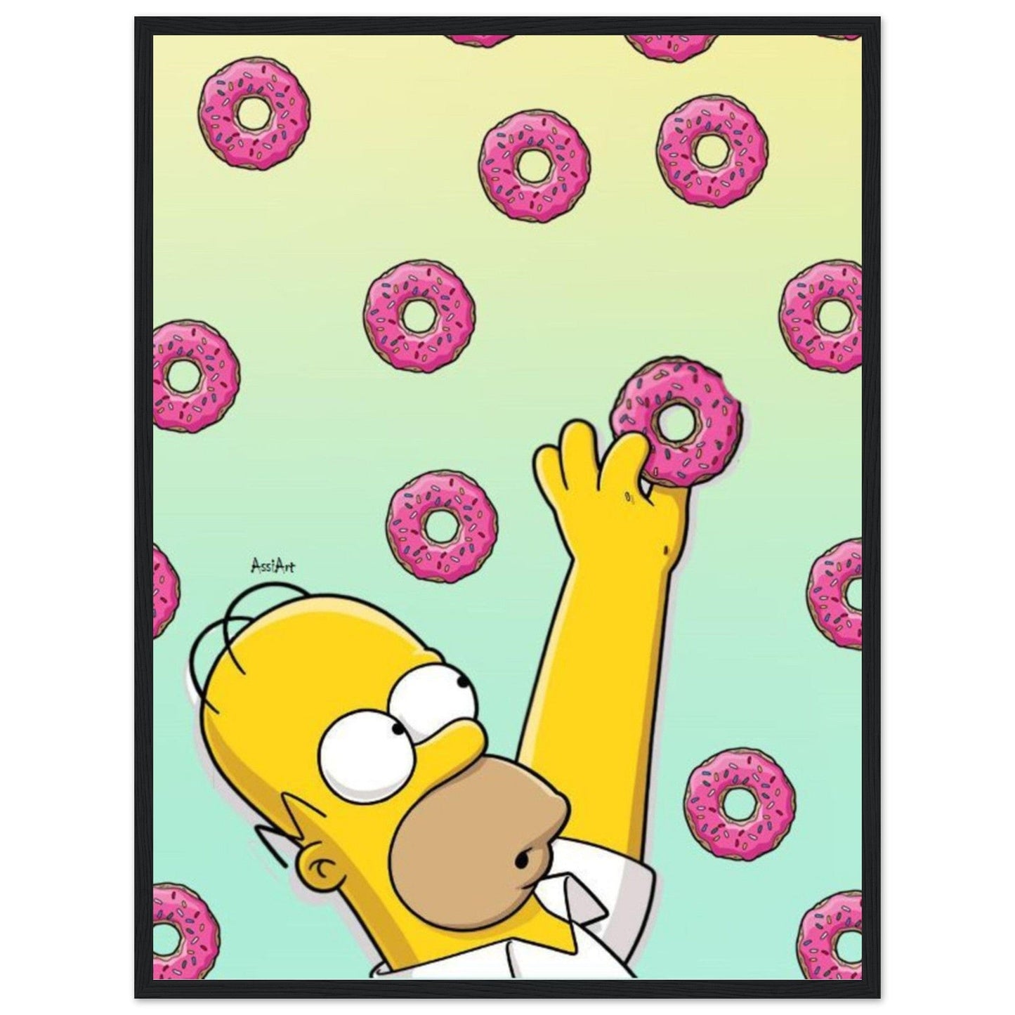 Canvanation Print Material 45x60 cm / 18x24″ / Tableau Poster Et Tableau Homer Simpson Donut