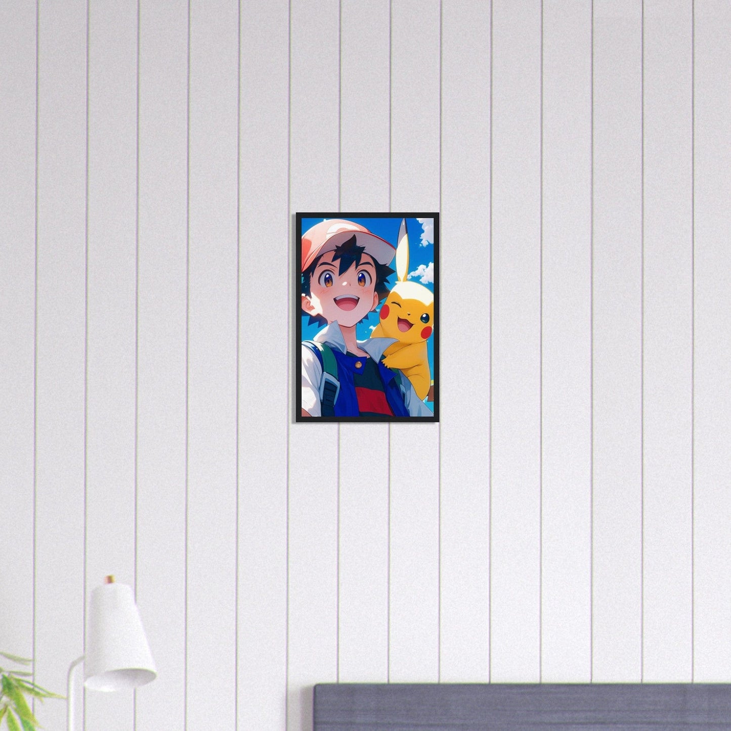 Canvanation Print Material 30x45 cm / 12x18″ Tableau Pokémon Sacha Et Pikachu
