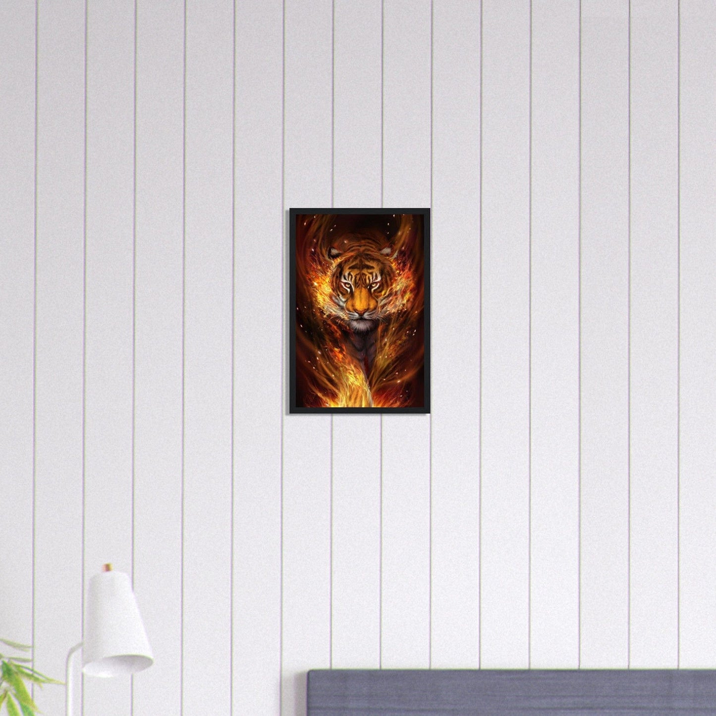 Canvanation Print Material 30x45 cm / 12x18″ Tableau Tigre de Feu