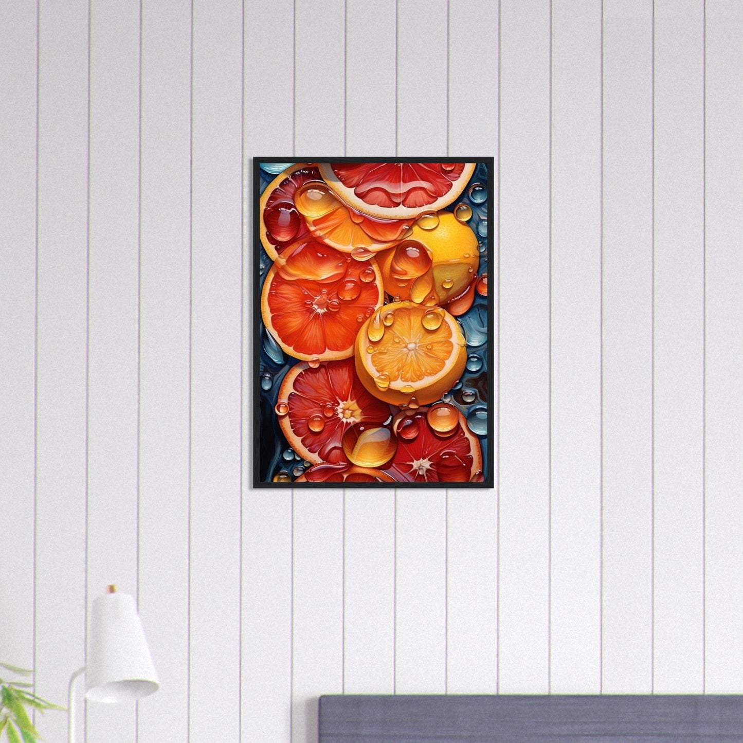 Canvanation Print Material 50x70 cm / 20x28″ Tableau Cuisine Orange Sangine