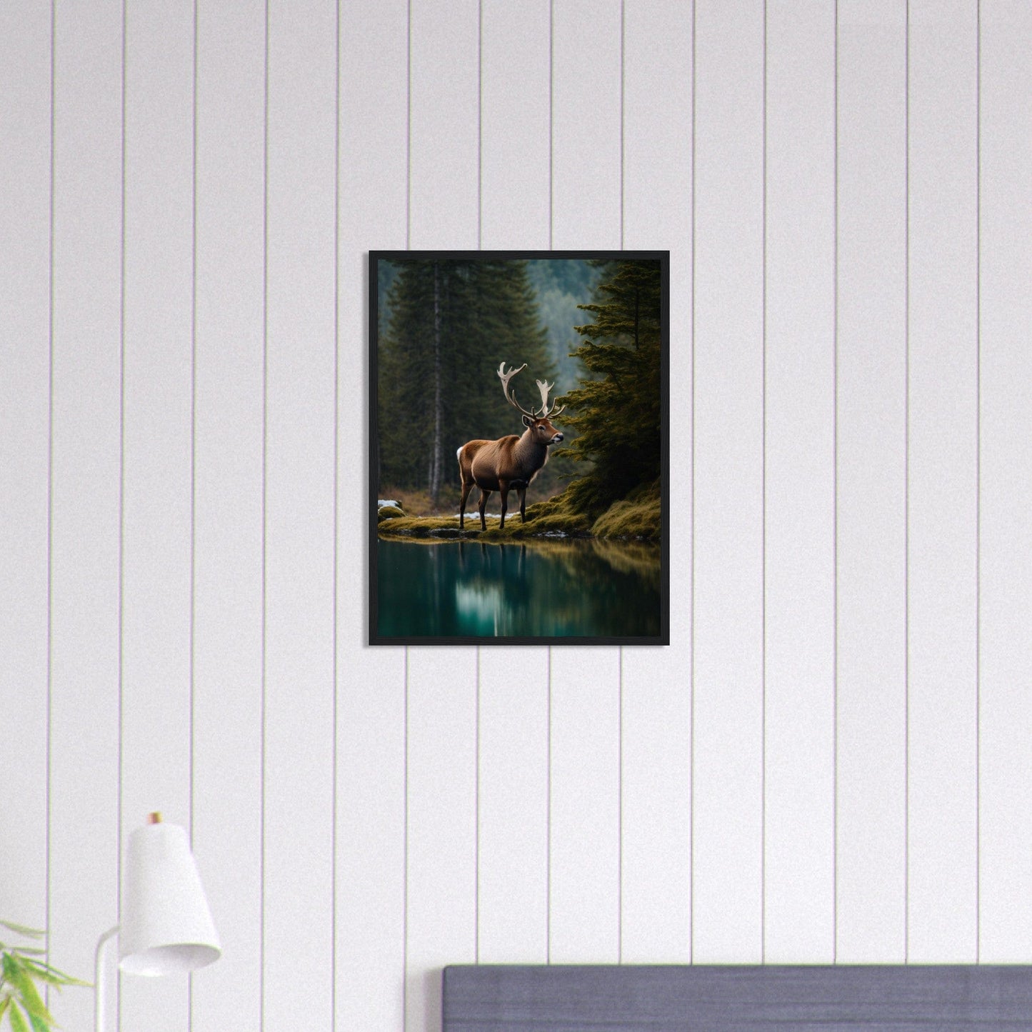 Canvanation Print Material 45x60 cm / 18x24″ Tableau Cerf L’Éveil du Cerf