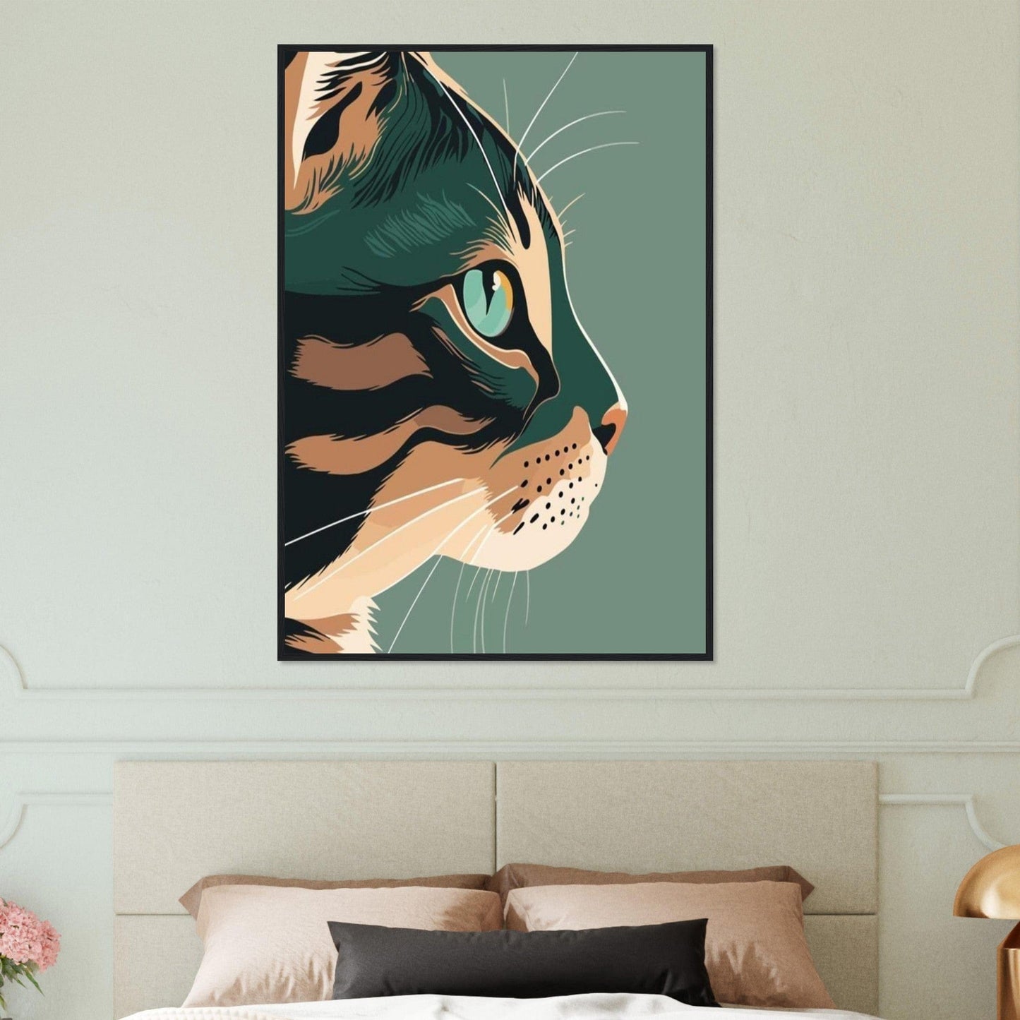 Canvanation Print Material Tableau Chat Pop Art Miaou Moderne