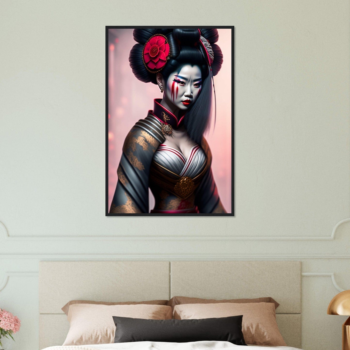 Canvanation Print Material 60x90 cm / 24x36″ Tableau Horreur Geisha