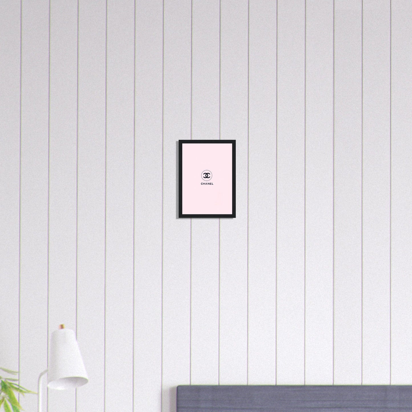 Canvanation Print Material A4 21x29.7 cm / 8x12″ Tableau Chanel Fond Rose