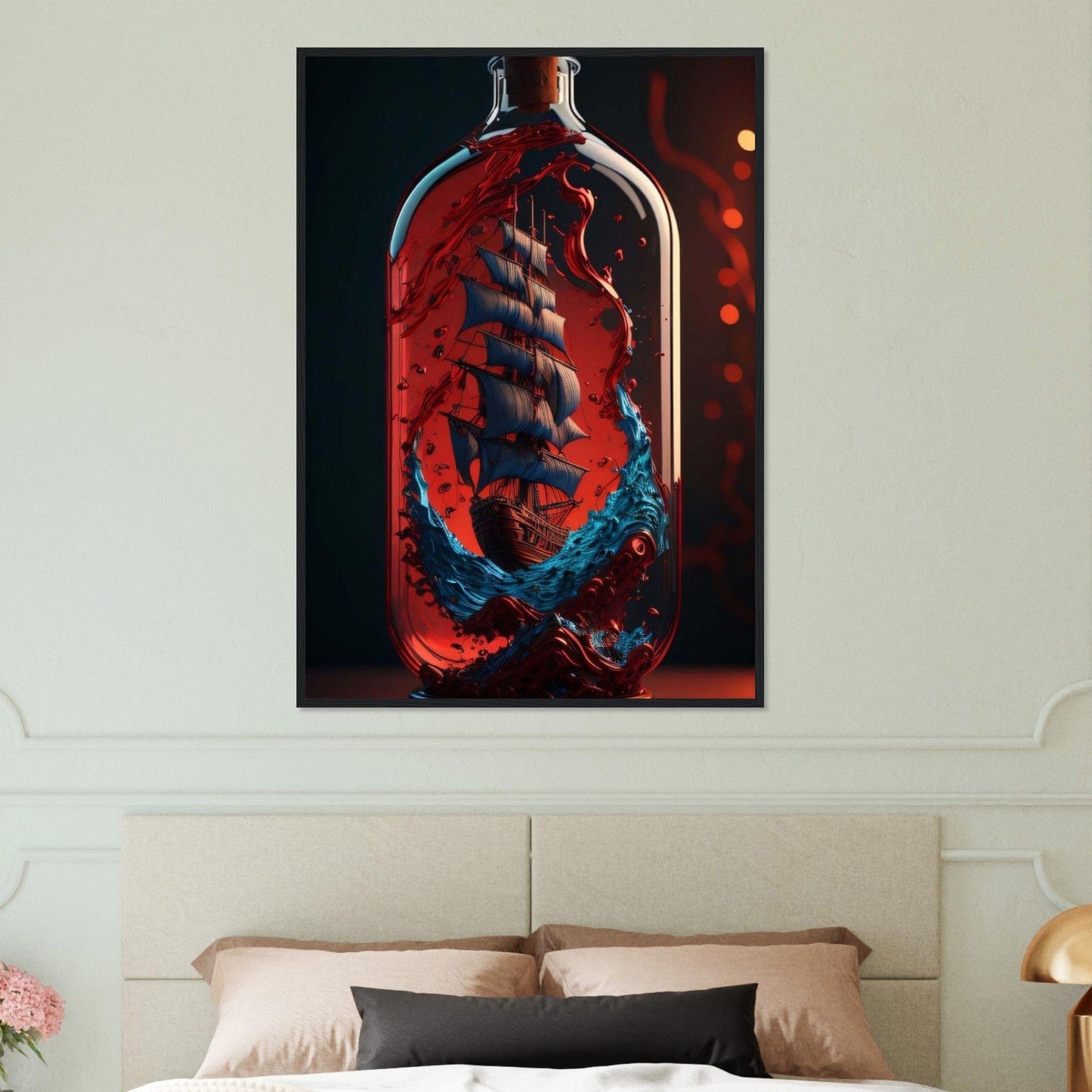 Canvanation Print Material 70x100 cm / 28x40″ Tableau Voilier Voile d'Argent