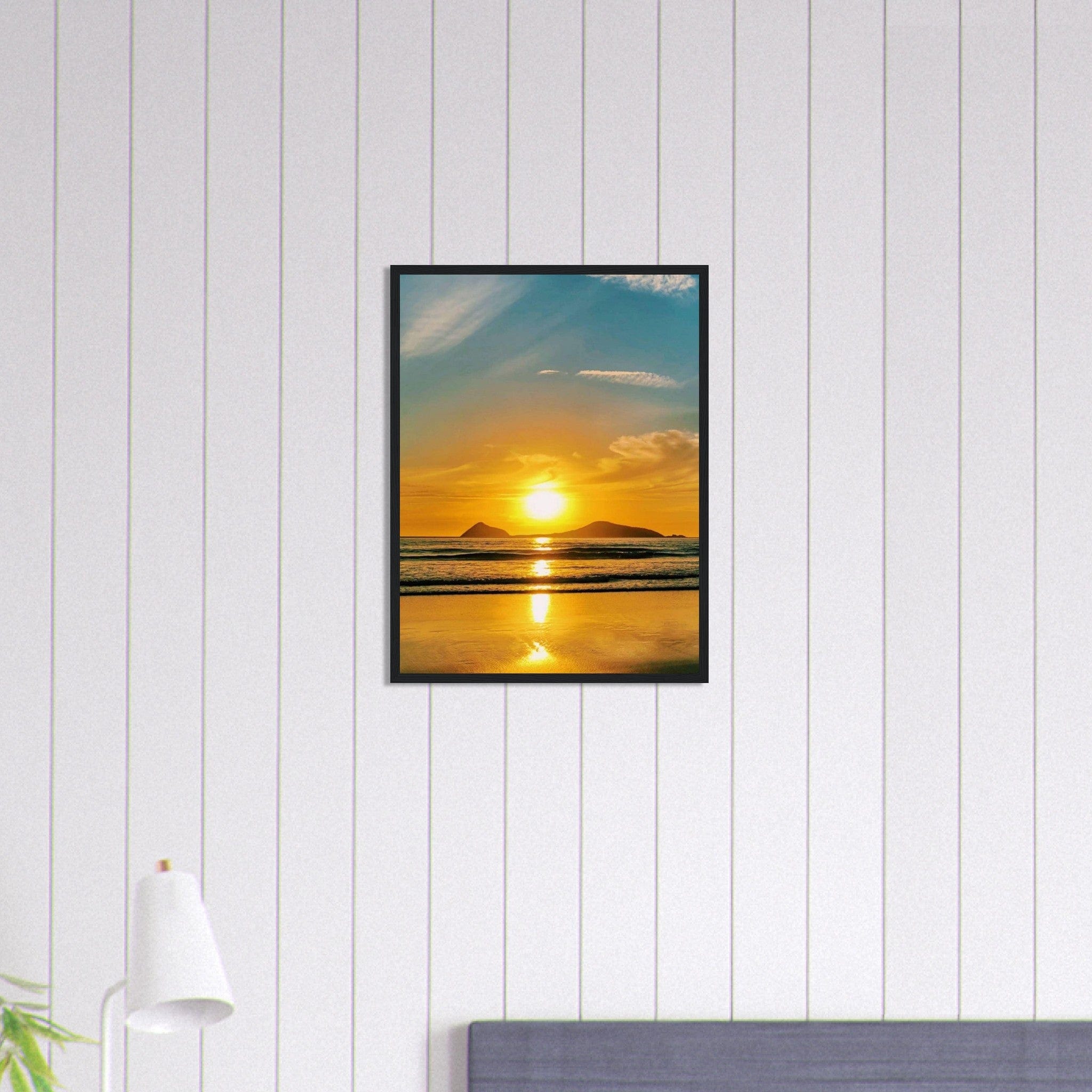 Gelato Print Material Peinture Paysage Coucher De Soleil