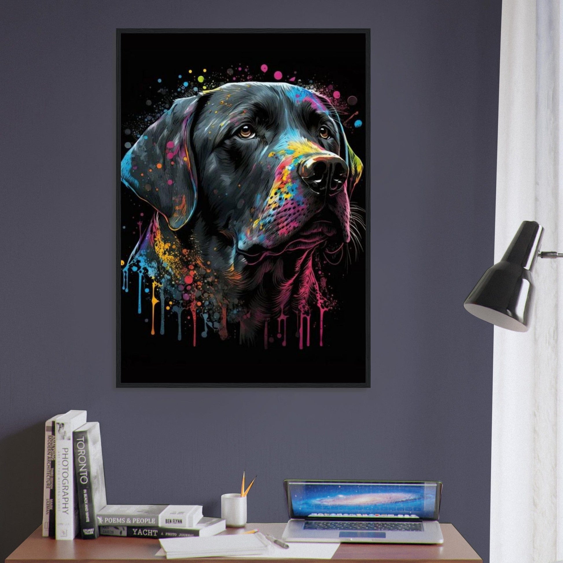 Canvanation Print Material Tableau Chien Pop Art