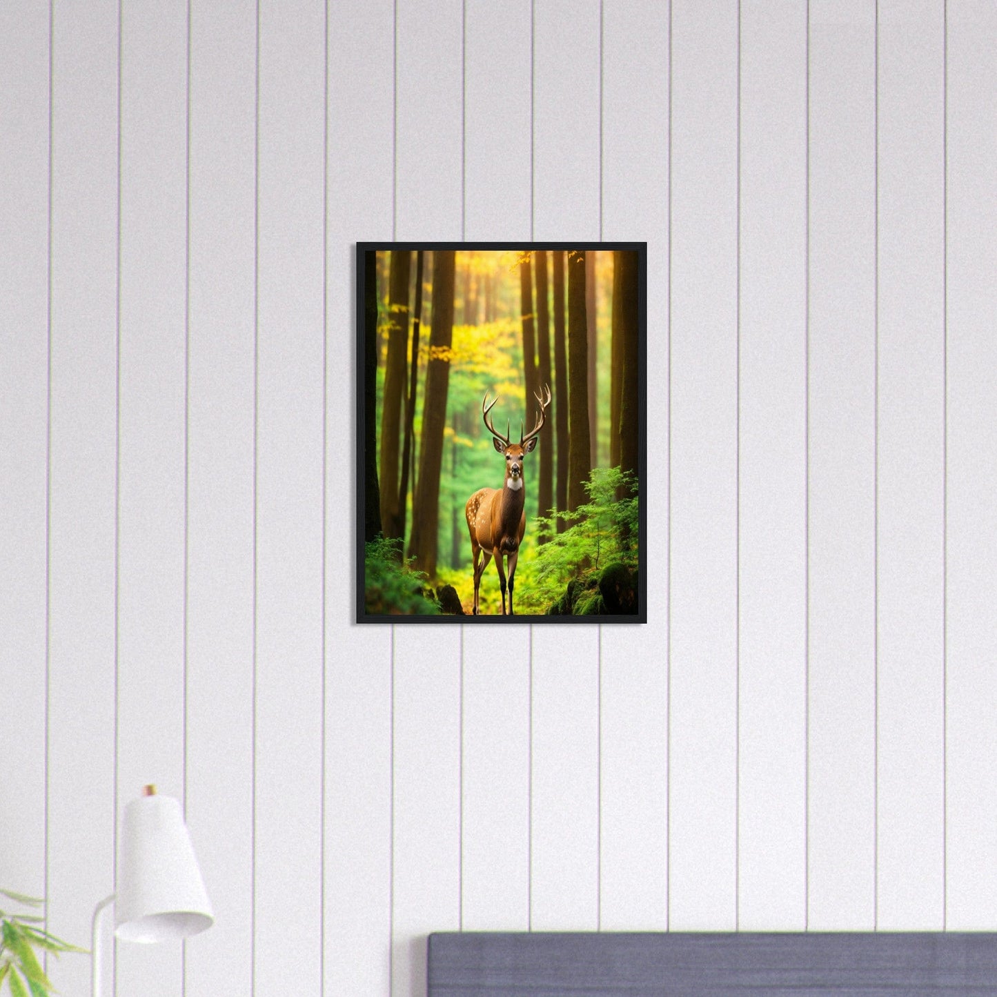 Canvanation Print Material 45x60 cm / 18x24″ Tableau Cerf Le Roi de la Forêt