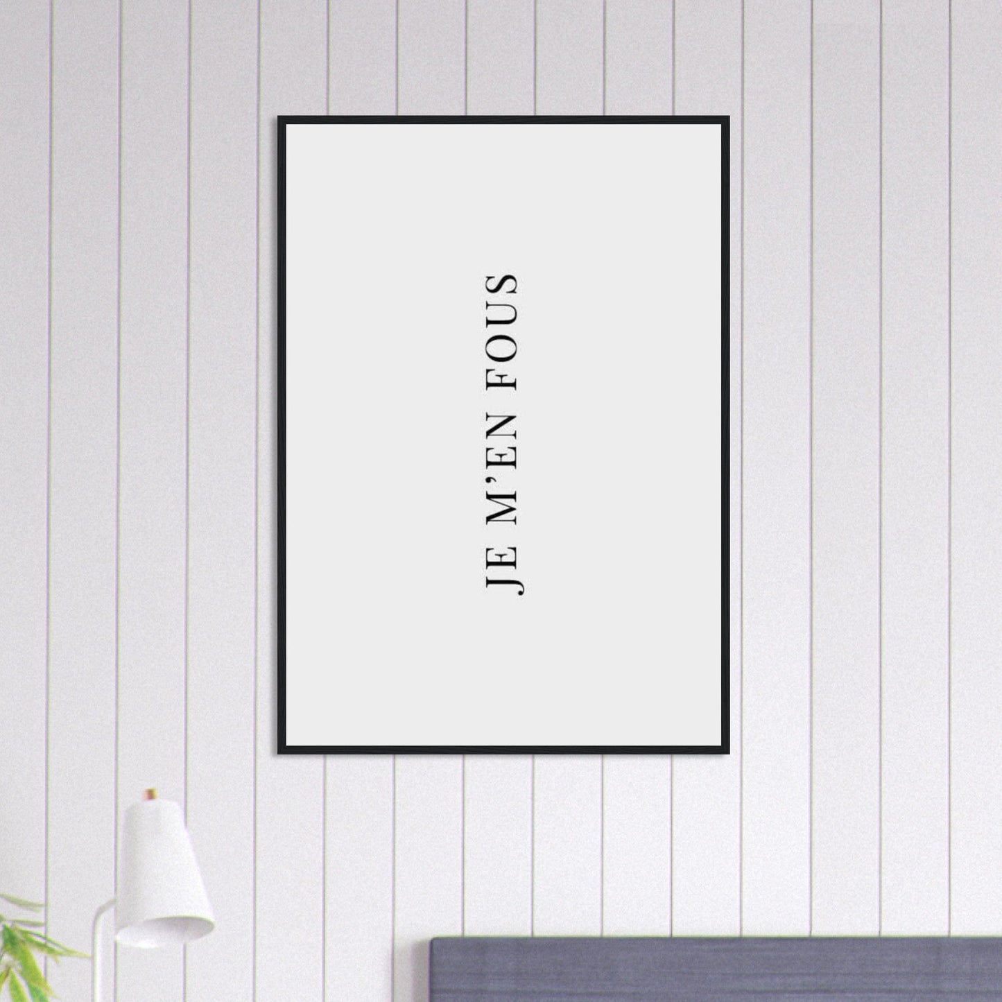 Canvanation Print Material 70x100 cm / 28x40″ Tableau Affirmation Je m'en fous
