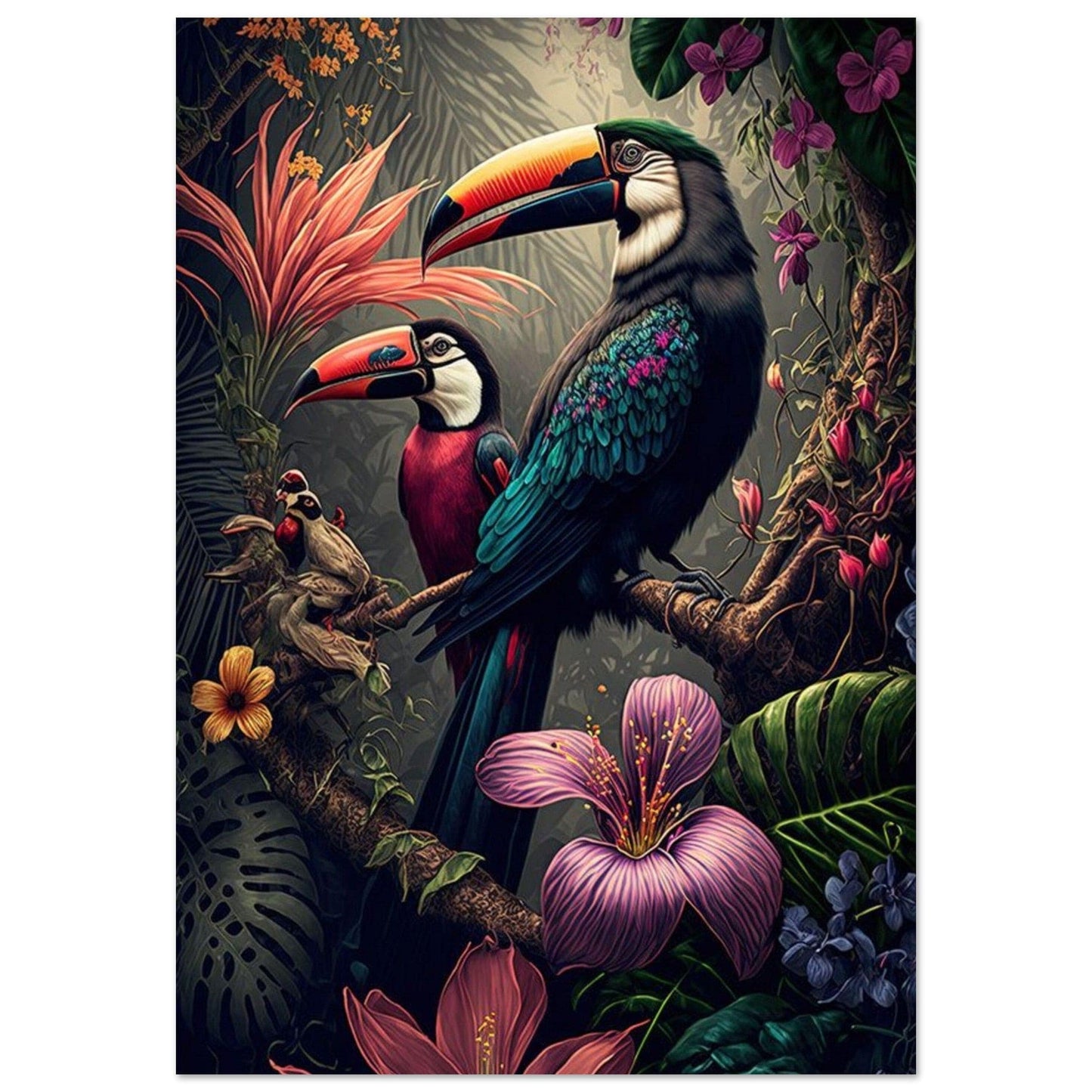Gelato Print Material 70x100 cm / 28x40″ Poster Jungle Toucan
