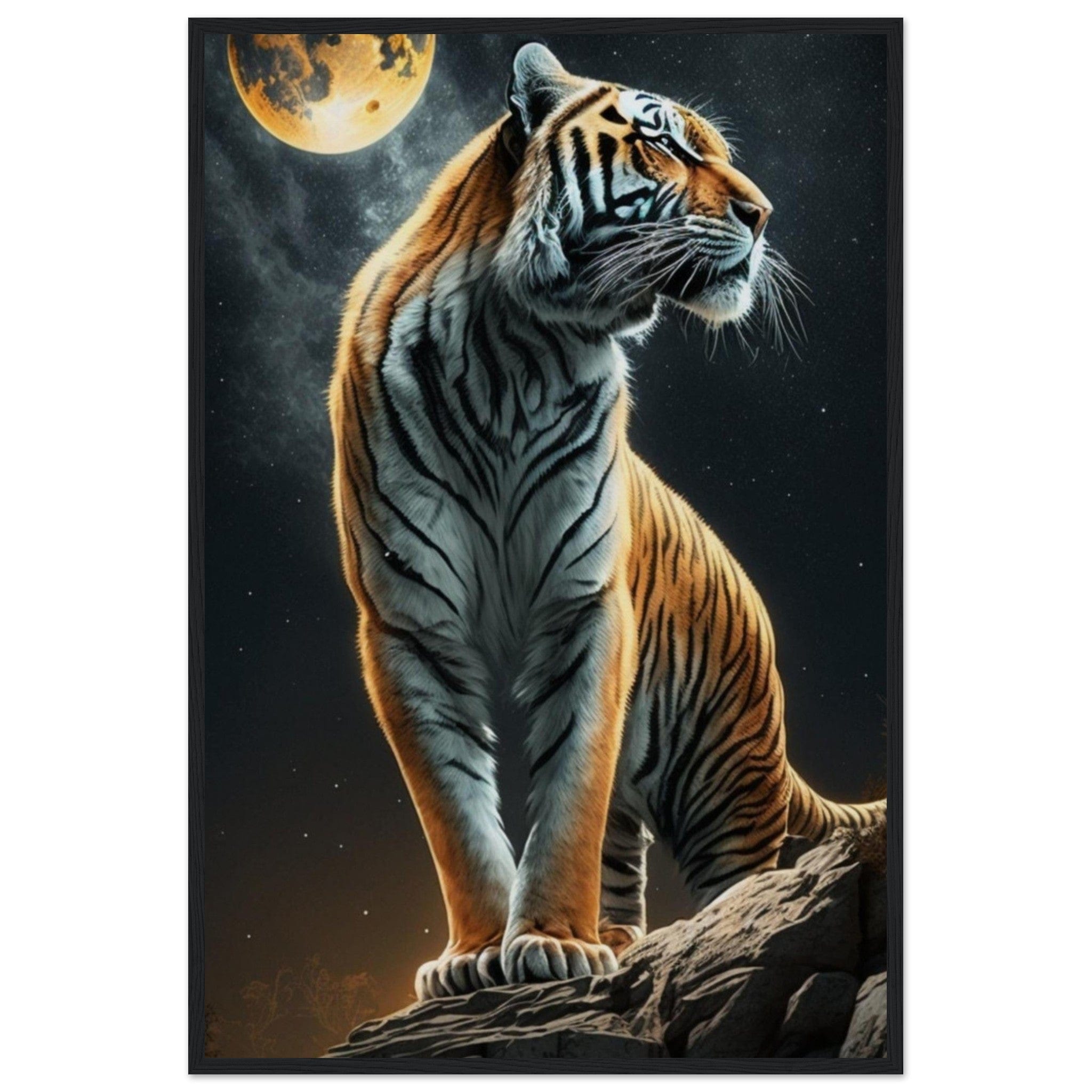 Canvanation Print Material 60x90 cm / 24x36″ Tableau Tigre Couleur
