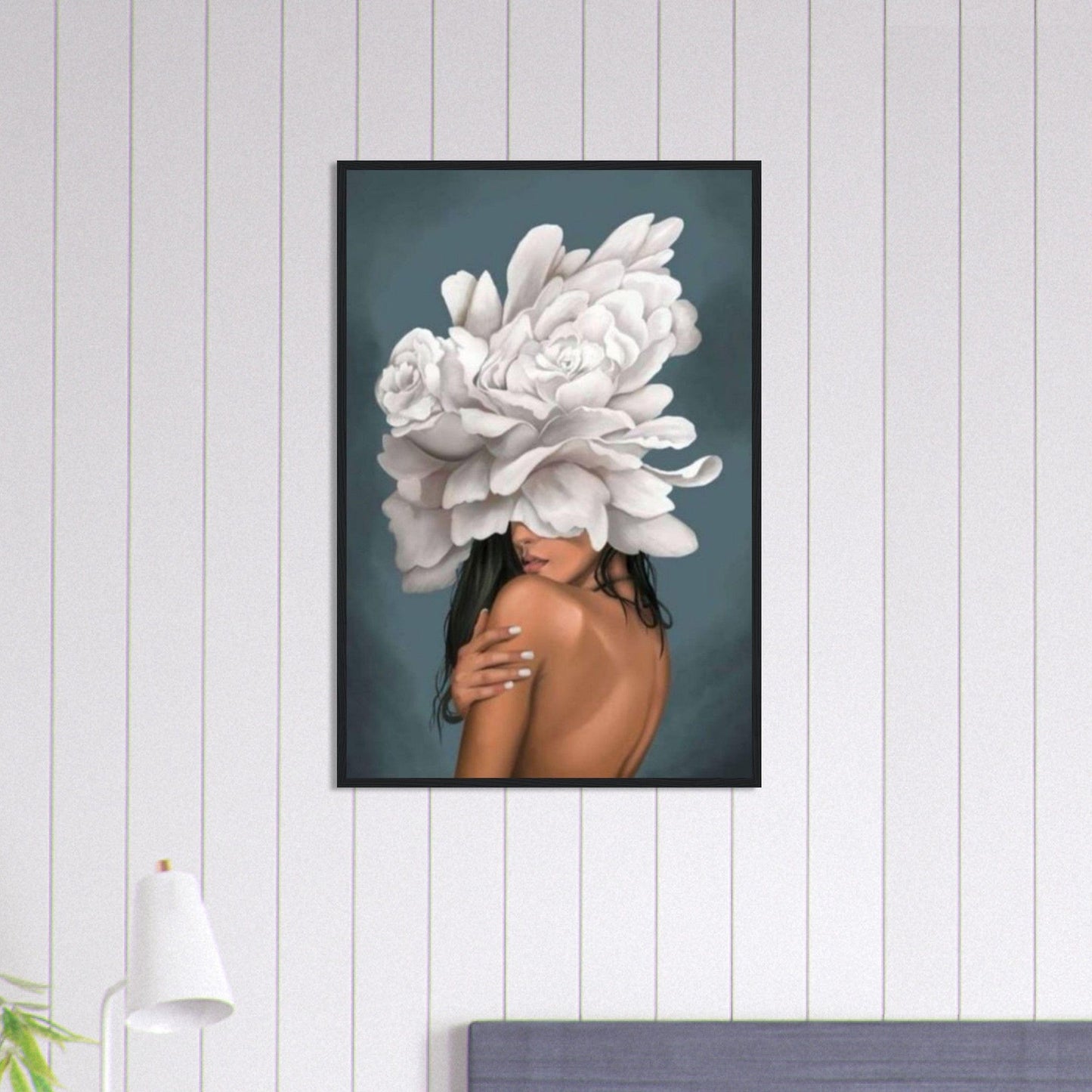 Canvanation Print Material 60x90 cm / 24x36″ Tableau Femme Fleurs Cheveux
