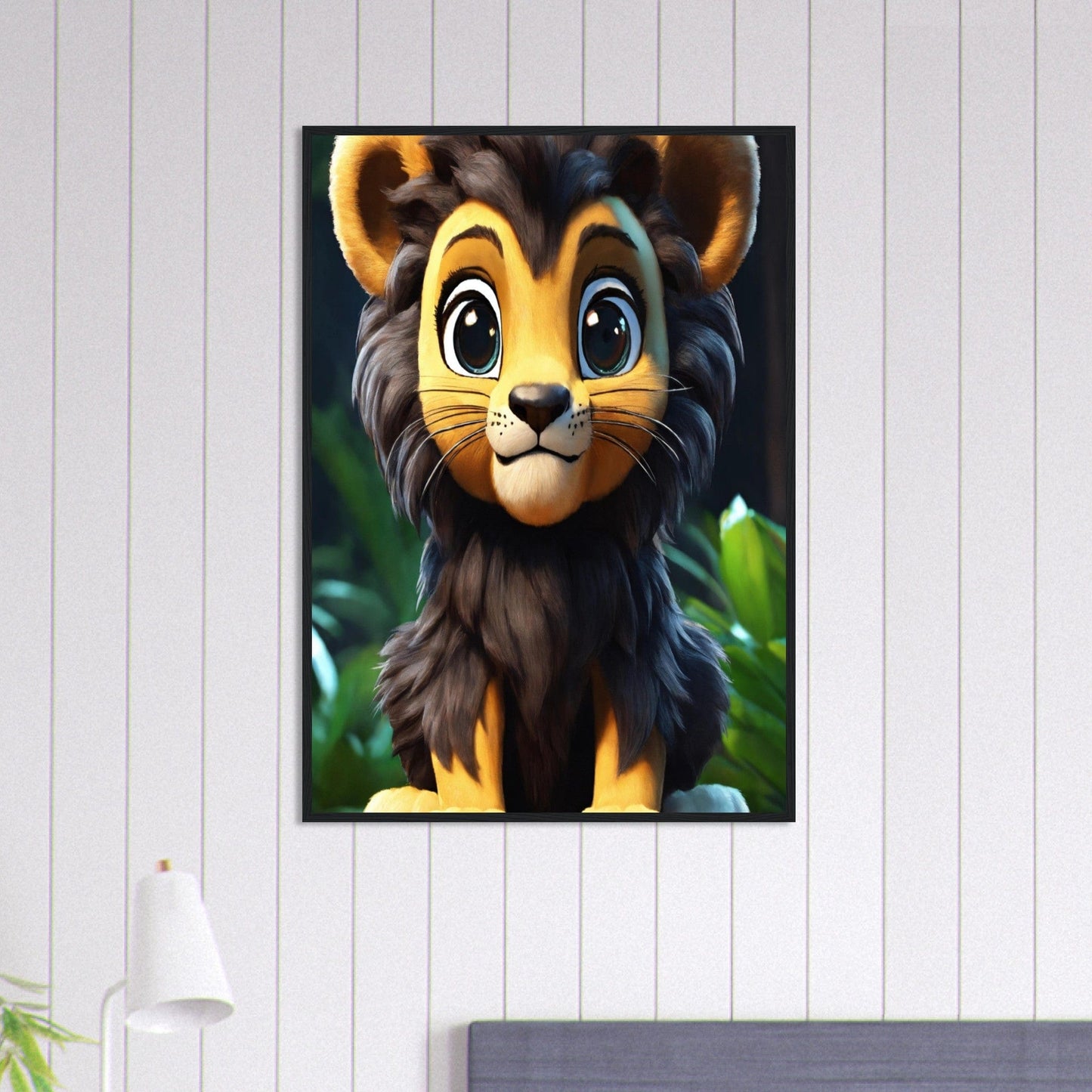 Canvanation Print Material 70x100 cm / 28x40″ Tableau Lionceau L'innocence Sauvage