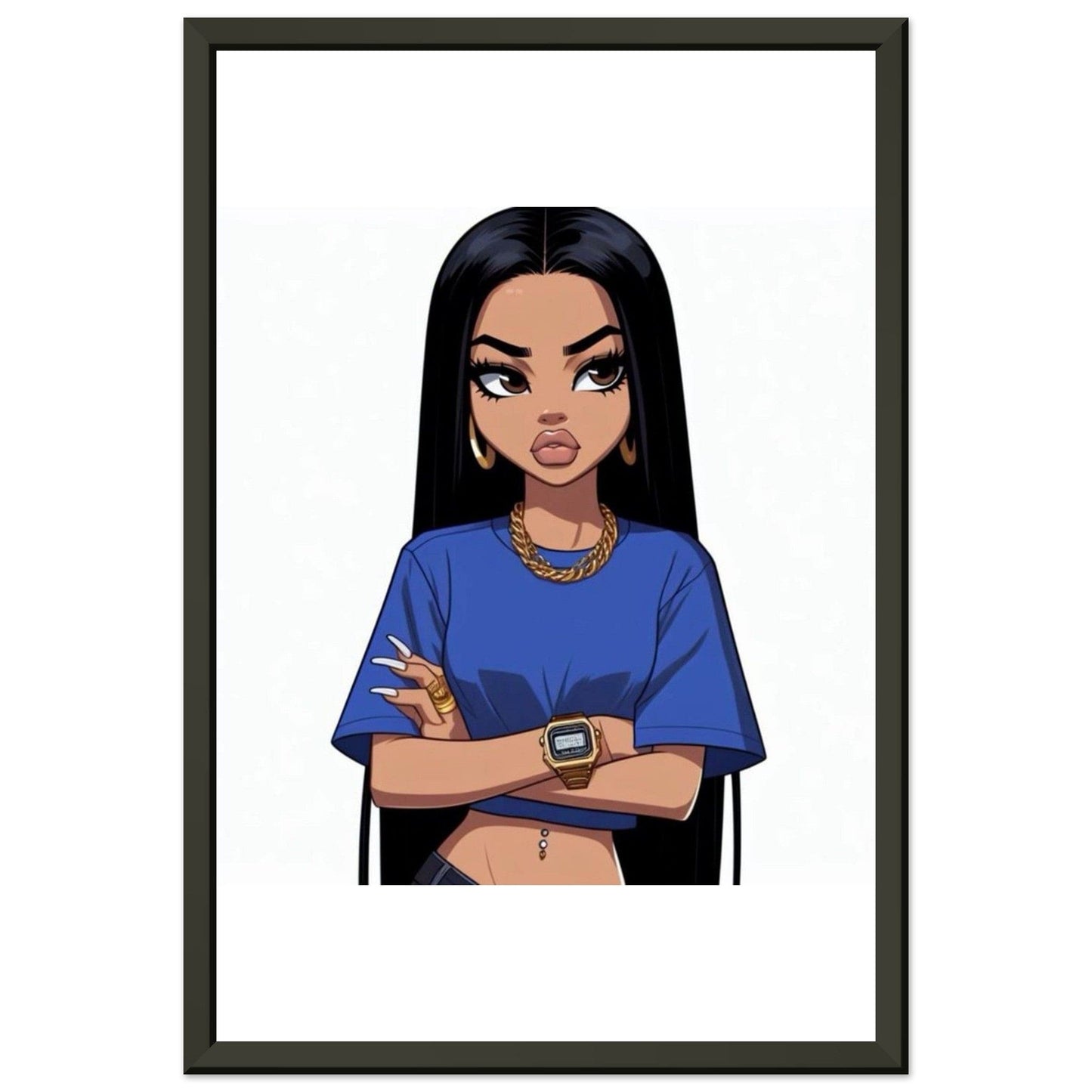 Canvanation Print Material 30x45 cm / 12x18″ Cadre Photo Personnalisé Aluminium AI