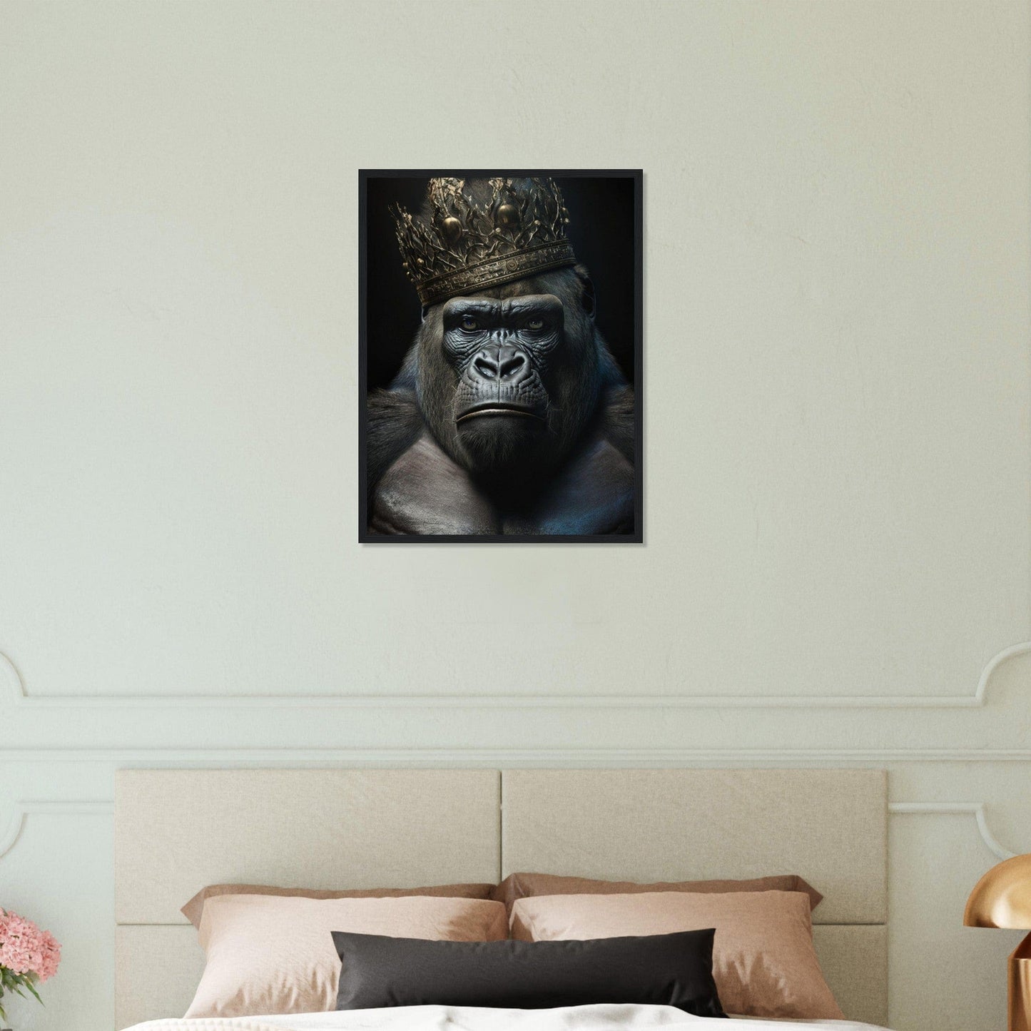 Canvanation Print Material Tableau Gorille N oir