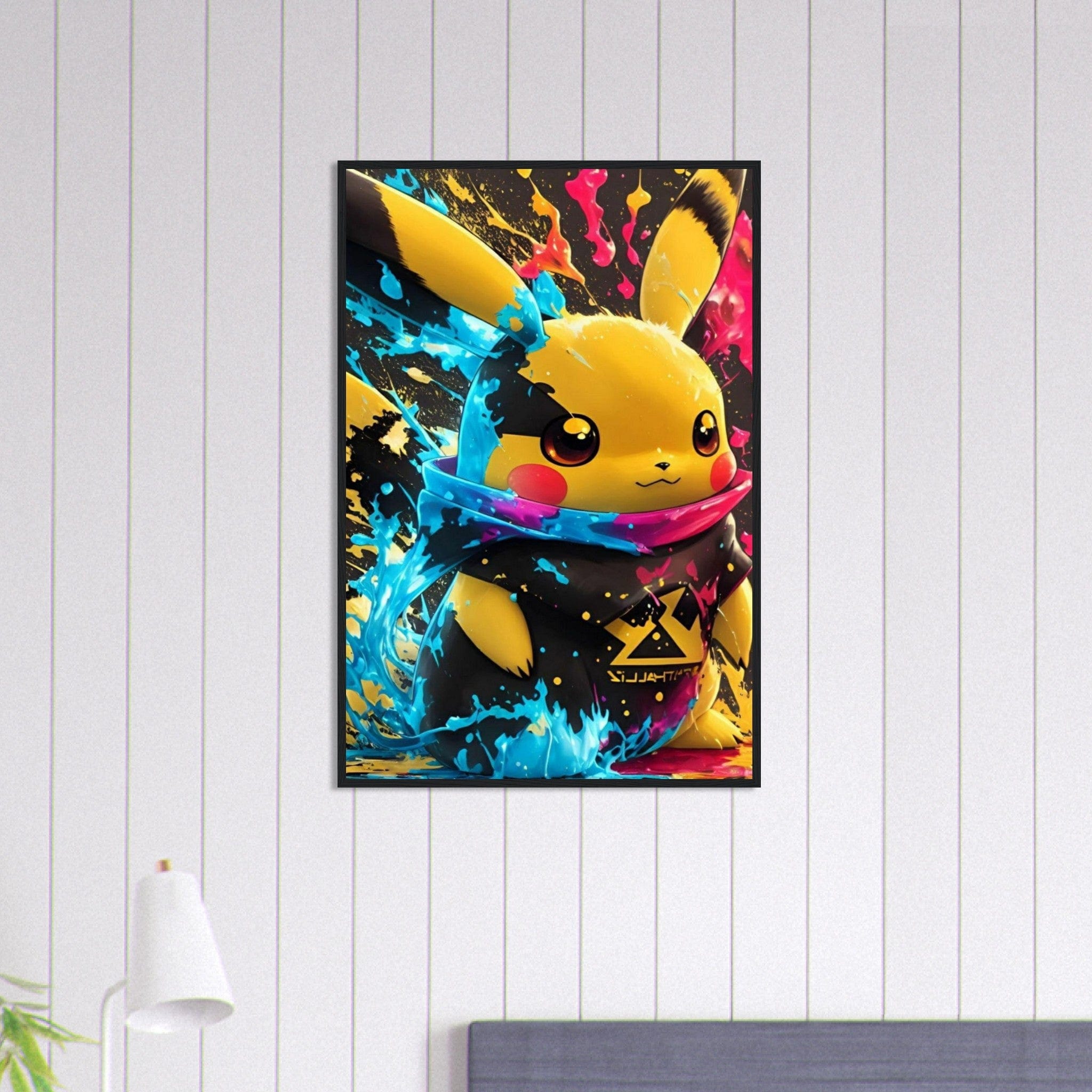 Canvanation Print Material 60x90 cm / 24x36″ Tableau Pokémon Pikachu Graffiti