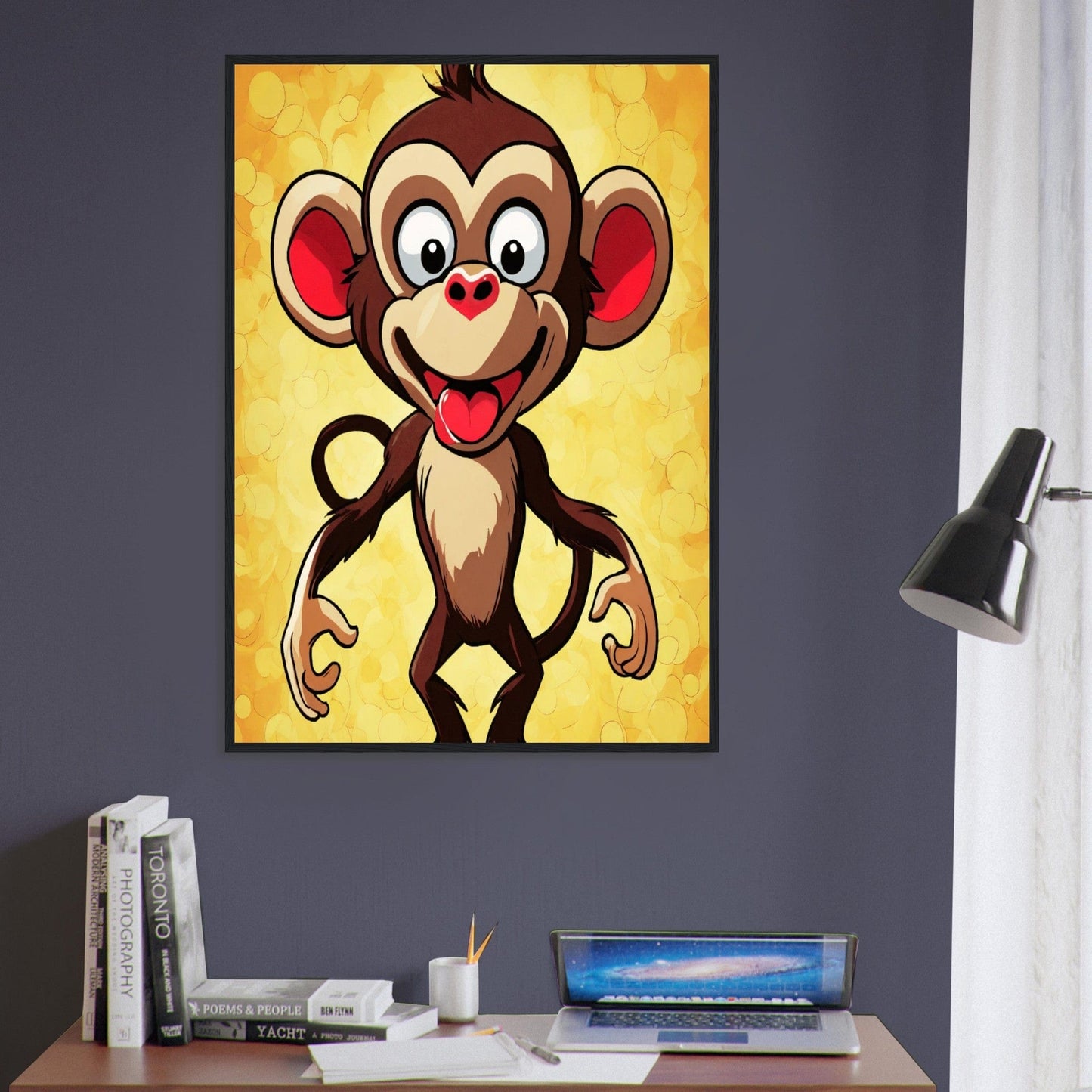 Canvanation Print Material Tableau Singe Mémoire des Ancêtres