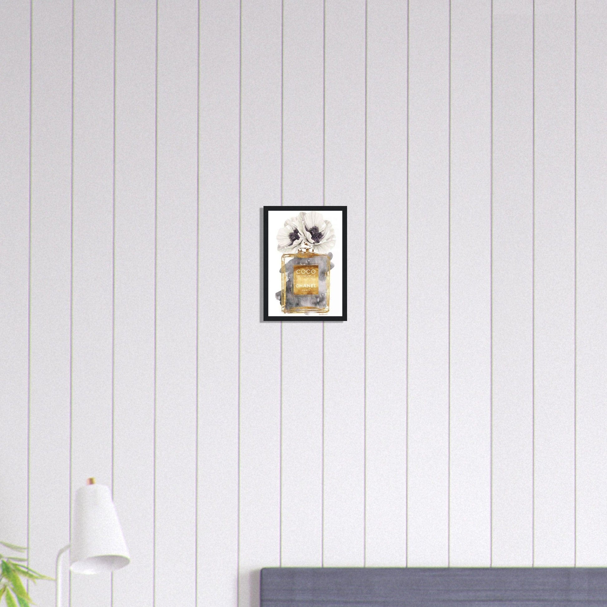 Canvanation Print Material A4 21x29.7 cm / 8x12″ Tableau Chanel Numéro 5 Or