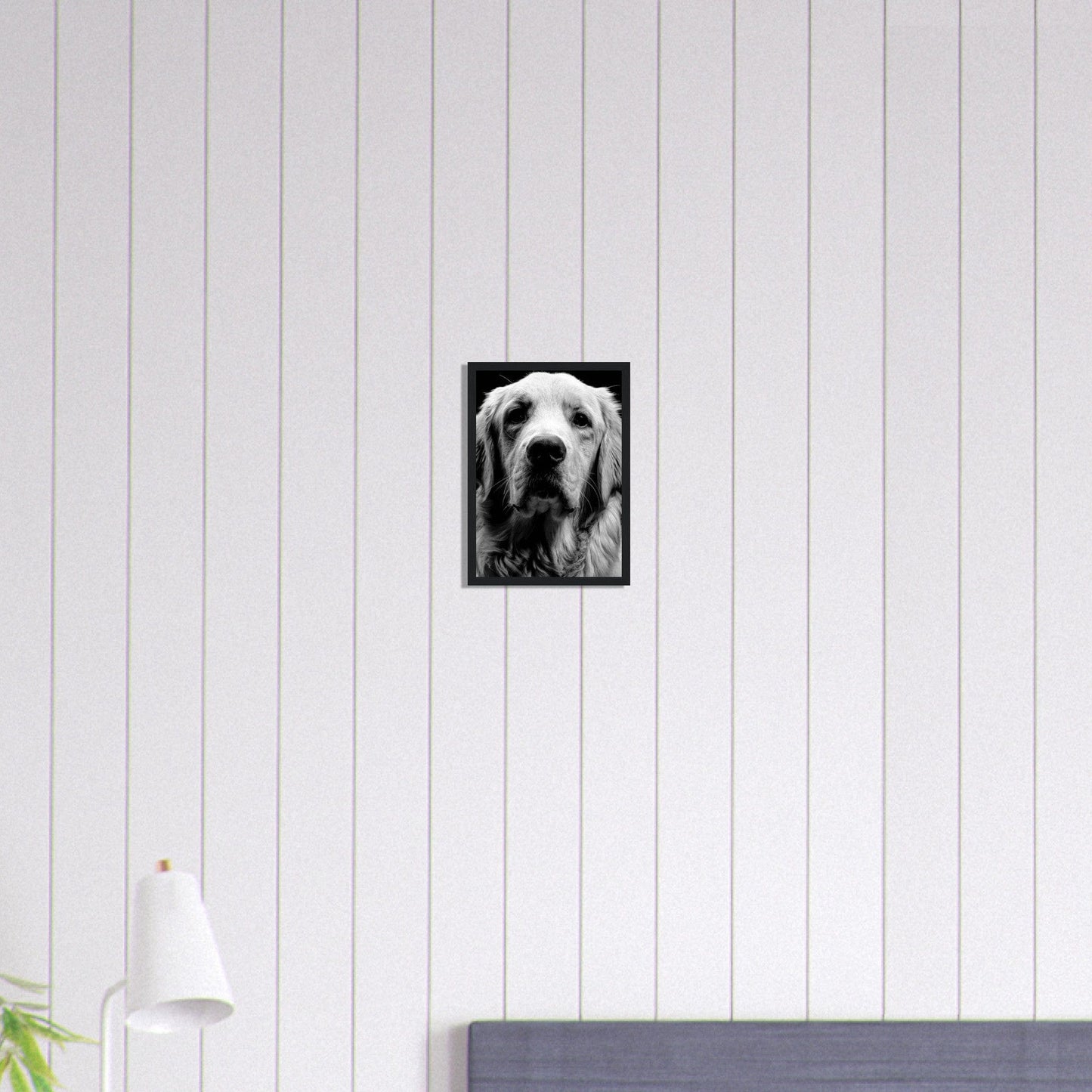 Canvanation Print Material A4 21x29.7 cm / 8x12″ Tableau Photo Noir Et Blanc-Animaux-Chien