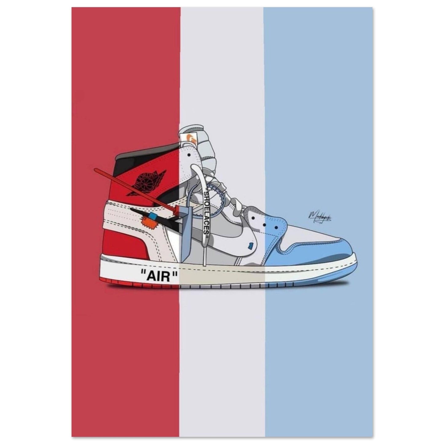 Gelato Print Material 70x100 cm / 28x40″ Poster Sneaker Jordan